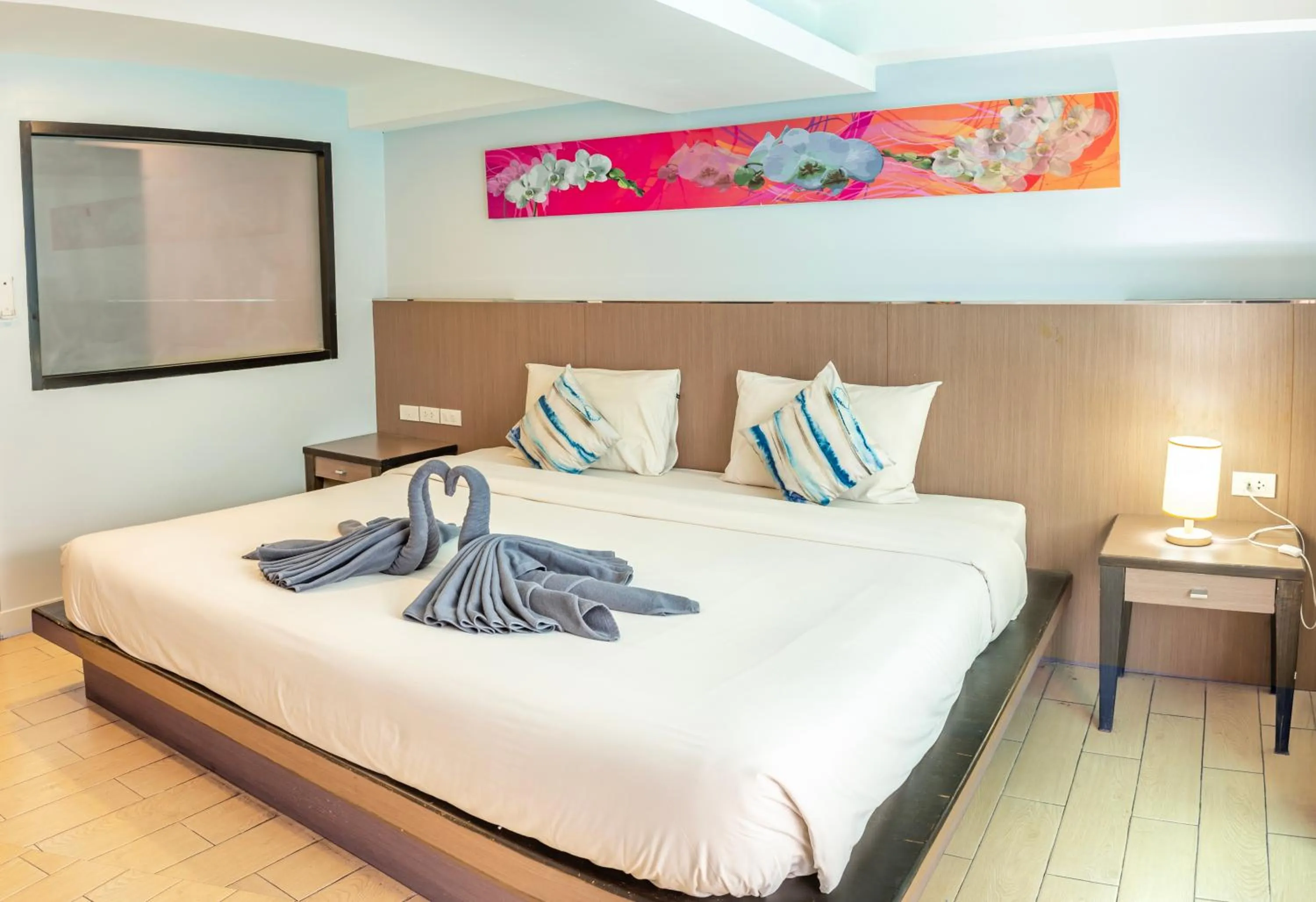 Bed in Scandia Beach Hotel