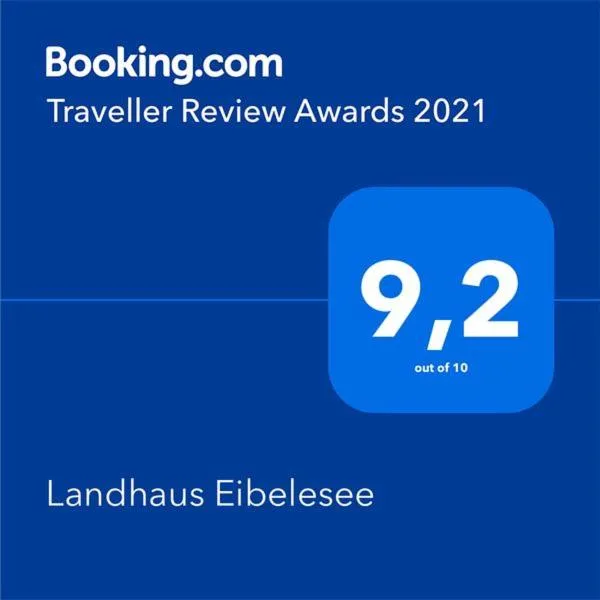 Certificate/Award in Landhaus Eibelesee