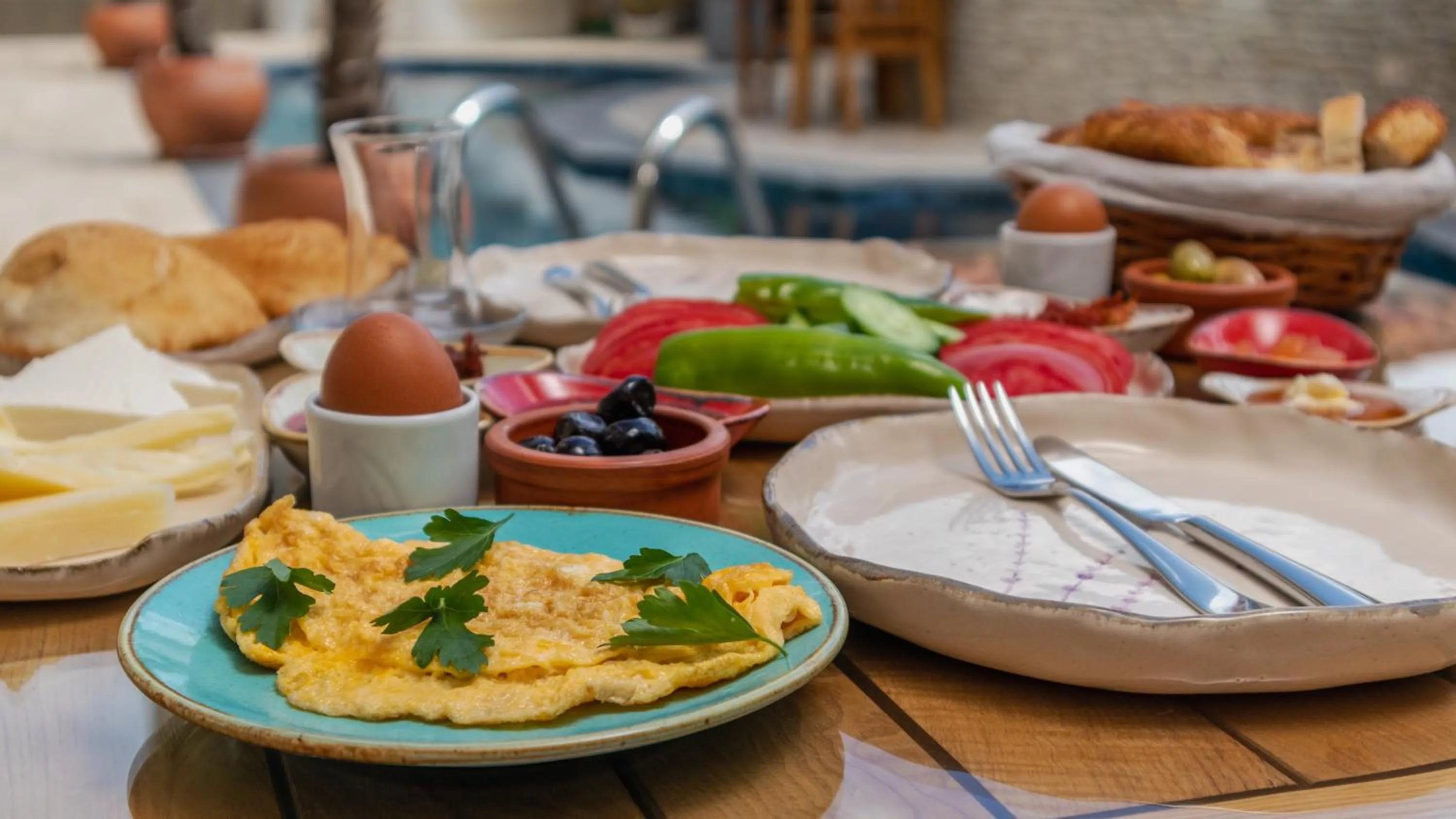 Breakfast in Avlu Alaçatı Boutique Hotel