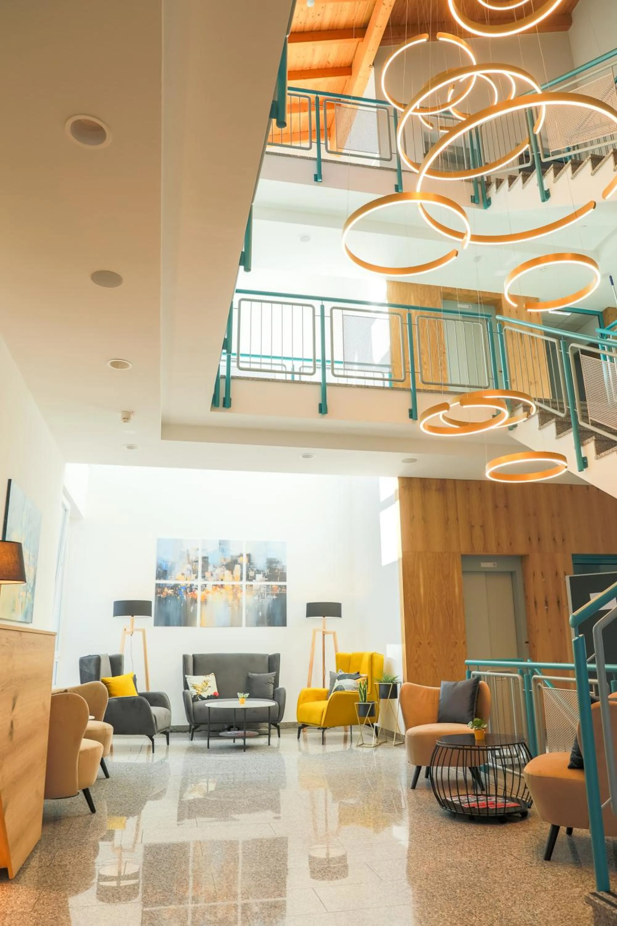 Lobby or reception in Hotel Bessunger Forst