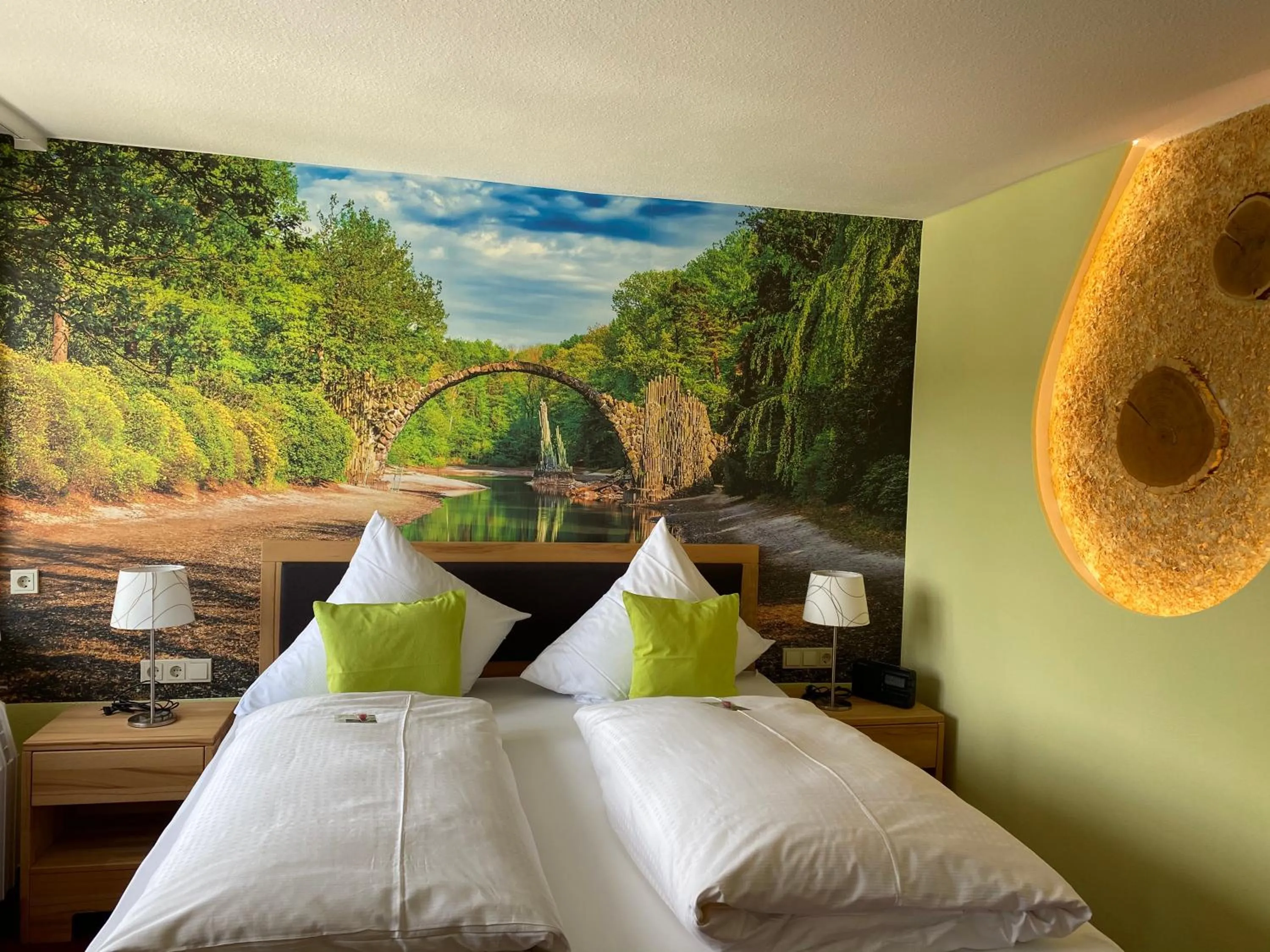 Photo of the whole room, Bed in Berghotel Talblick