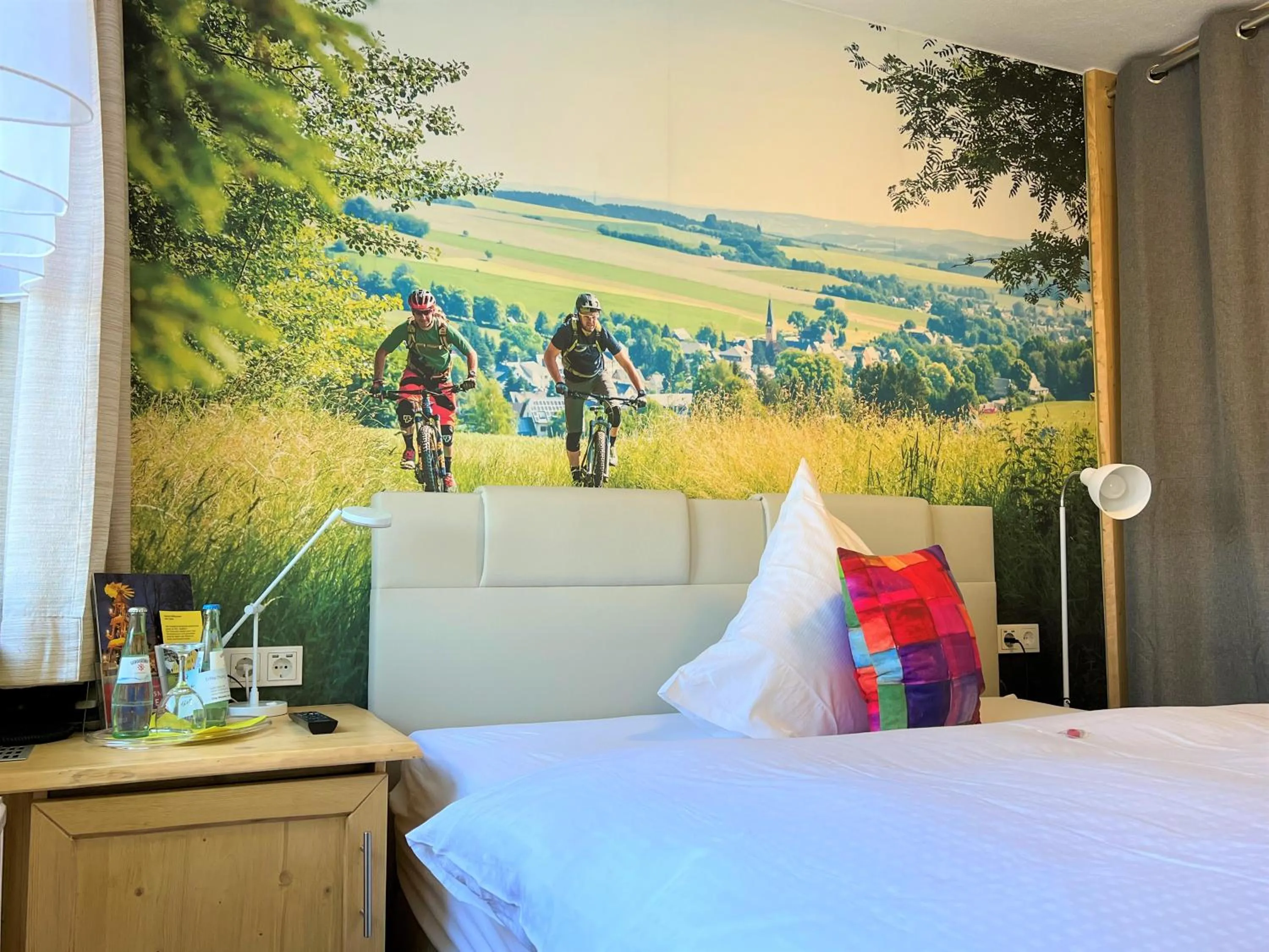 Photo of the whole room, Bed in Berghotel Talblick