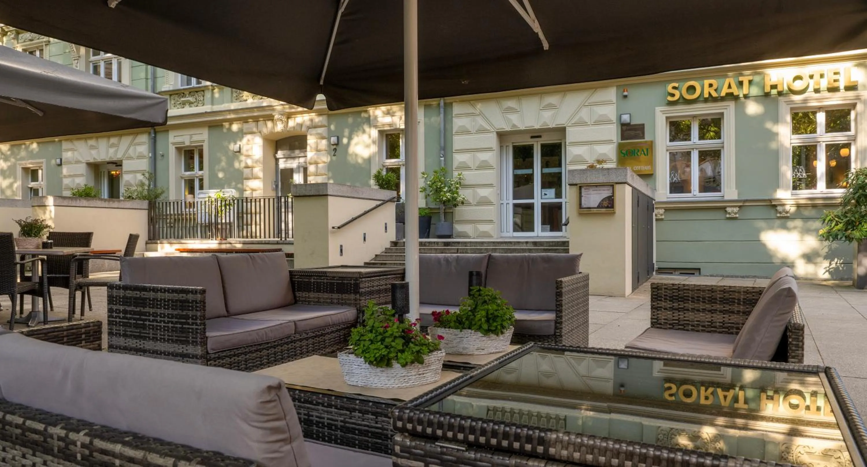 Balcony/Terrace in SORAT Hotel Cottbus