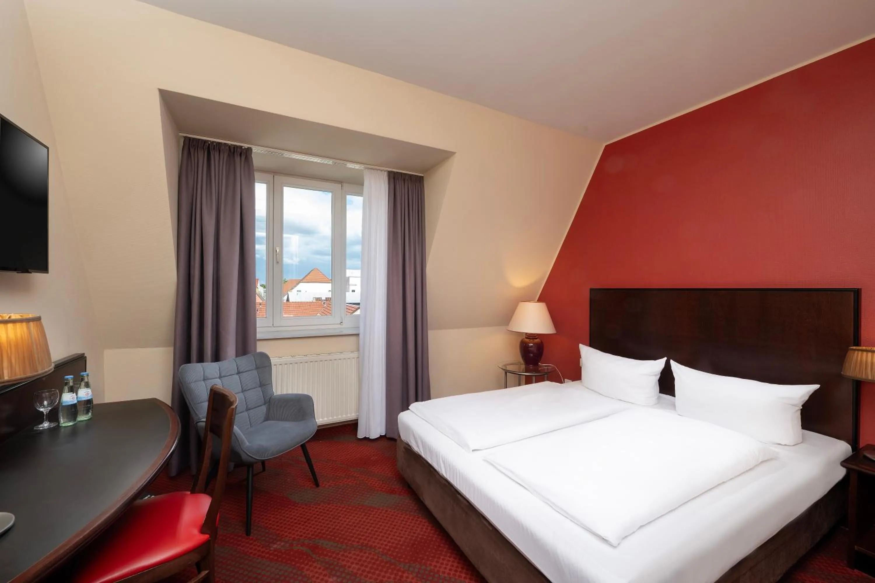 Bed in SORAT Hotel Cottbus