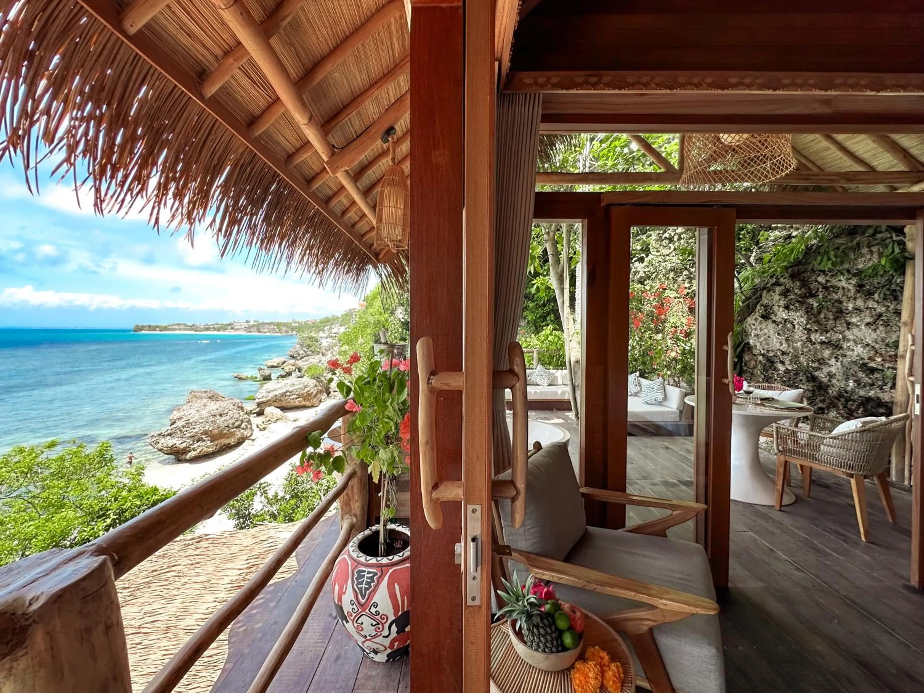 Seating area in The Korowai