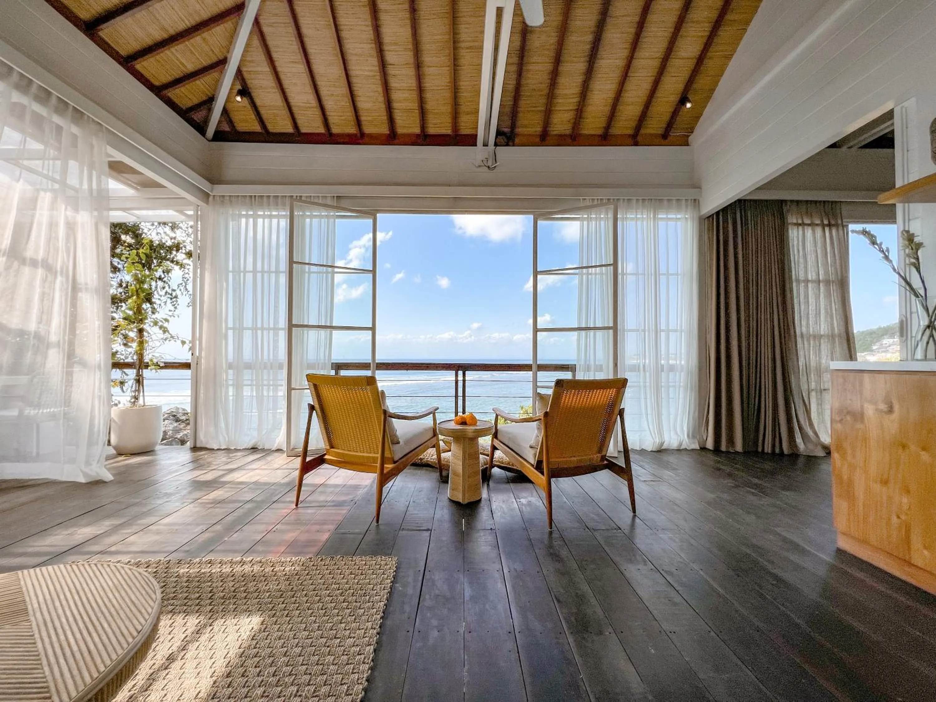 Seating area in The Korowai