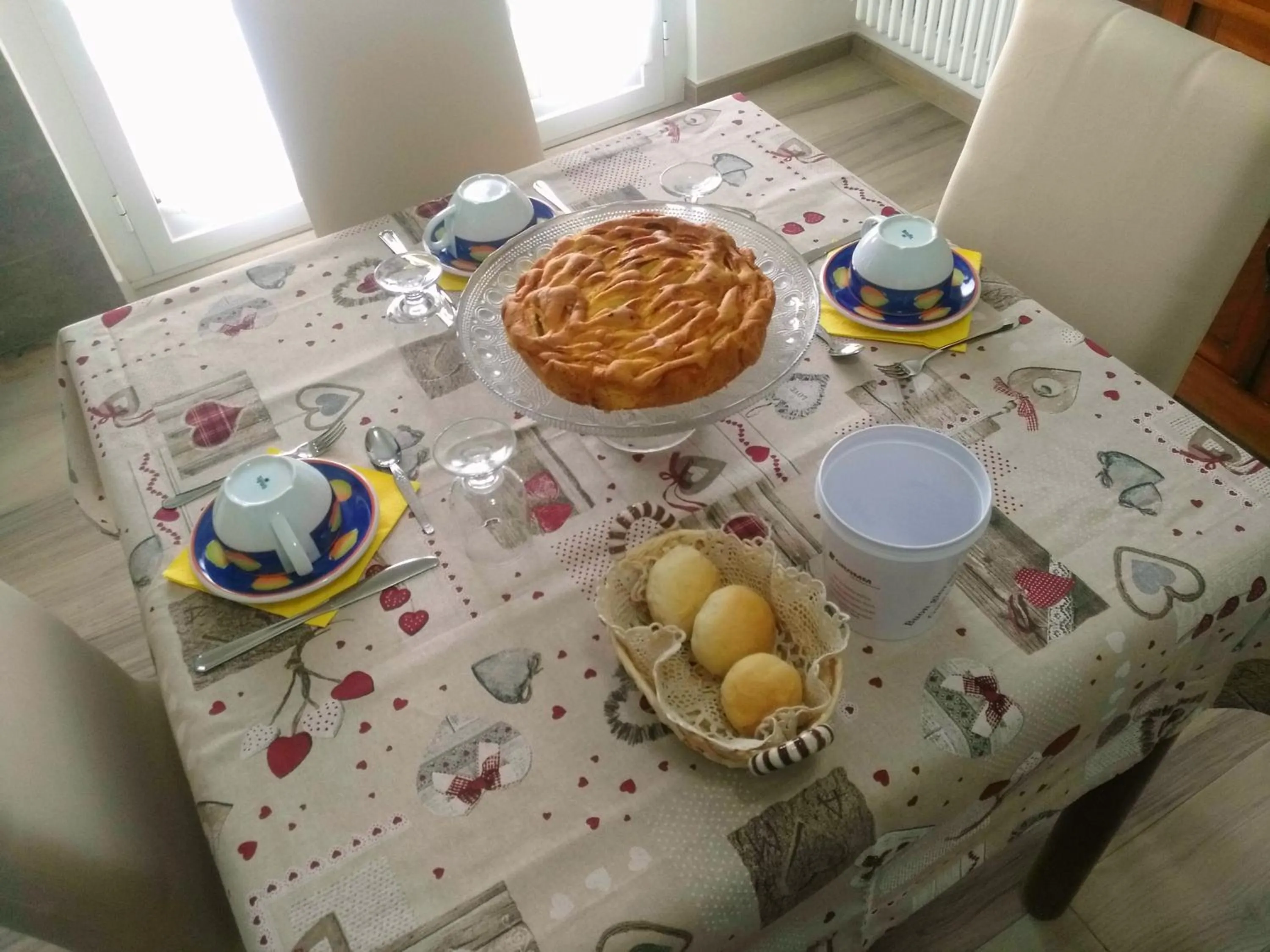 Italian breakfast in B&B Sweet Dreams