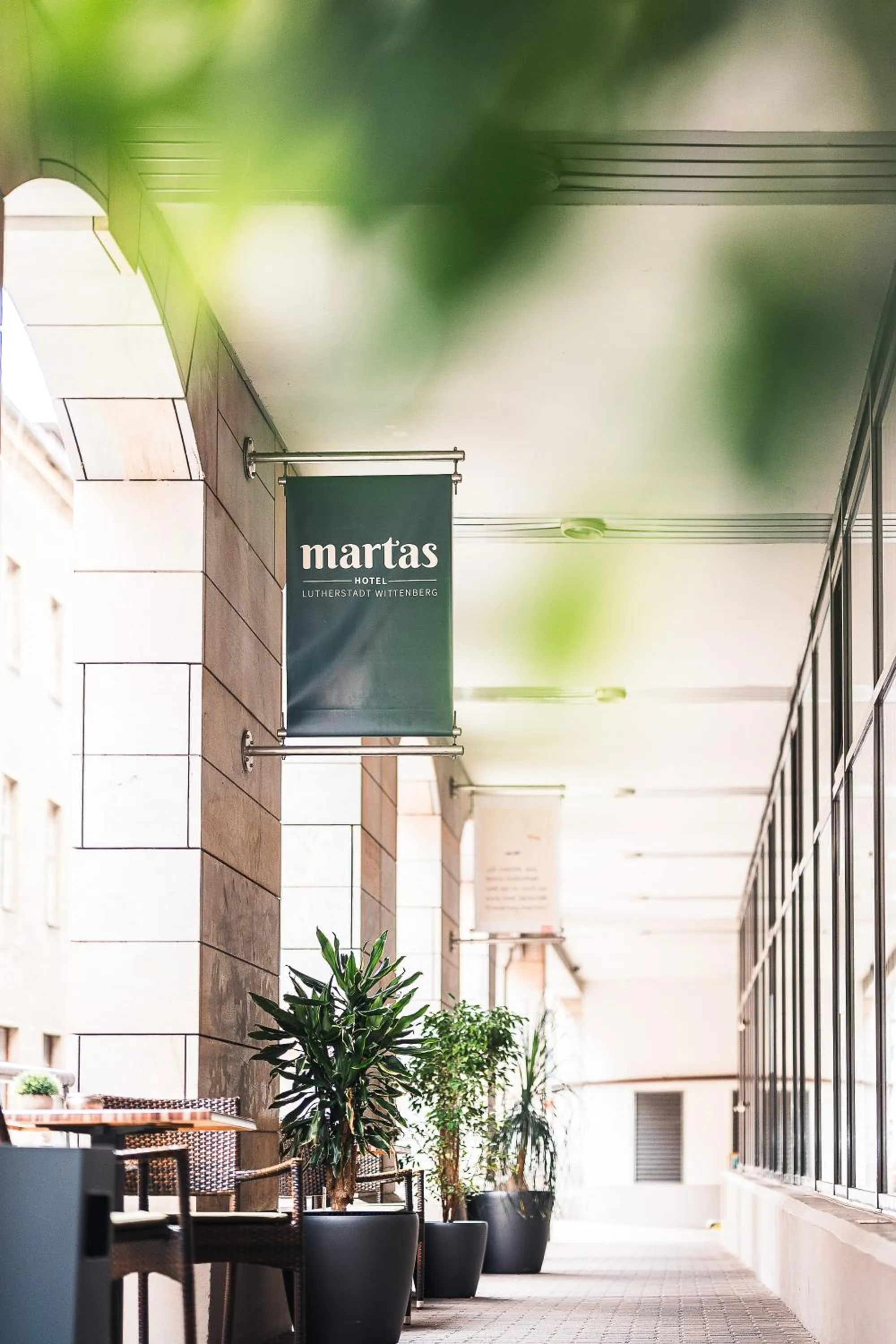 Balcony/Terrace in martas Hotel Lutherstadt Wittenberg