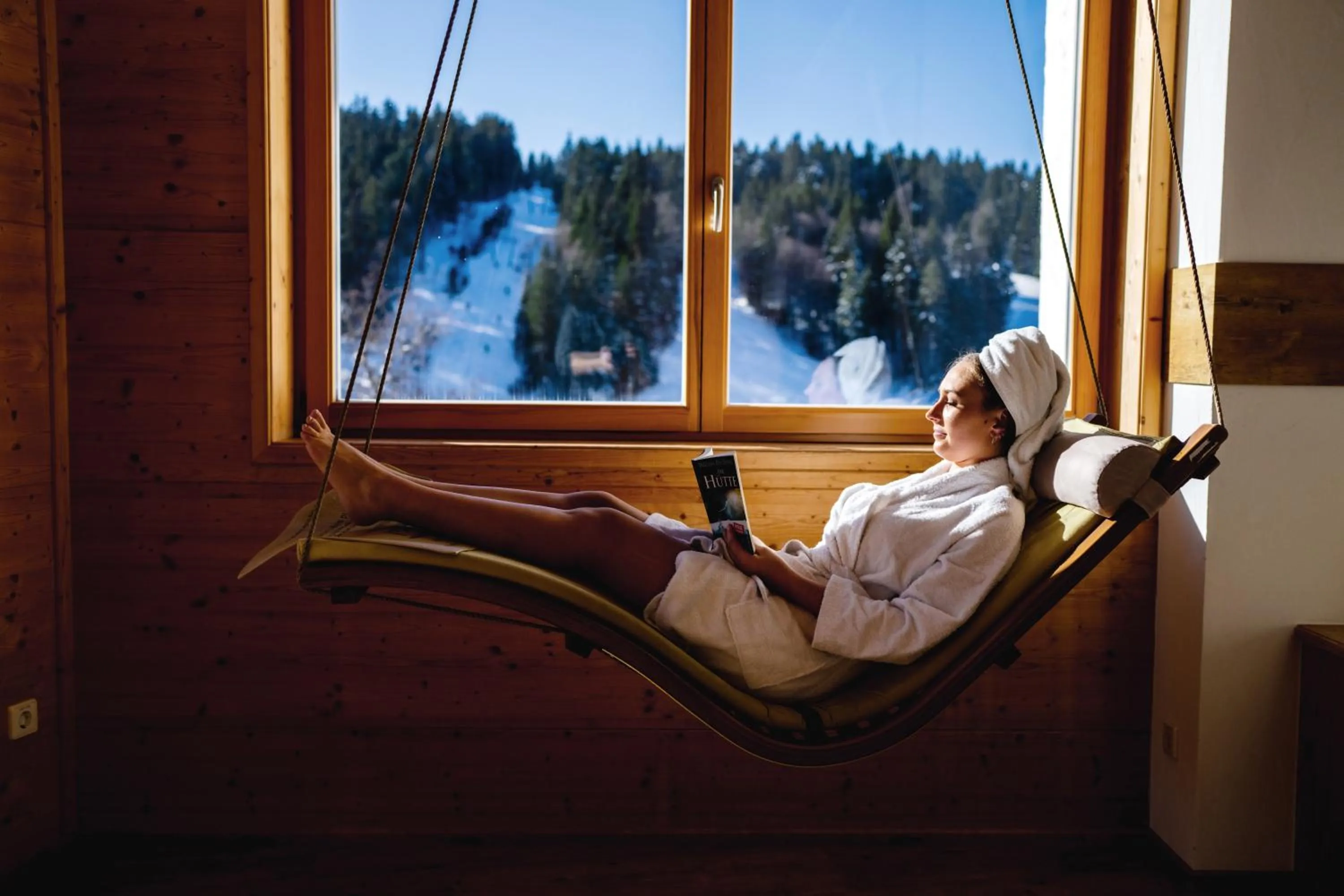 Sauna in Das Waldhotel - Genuss & Wellness am Notschreipass