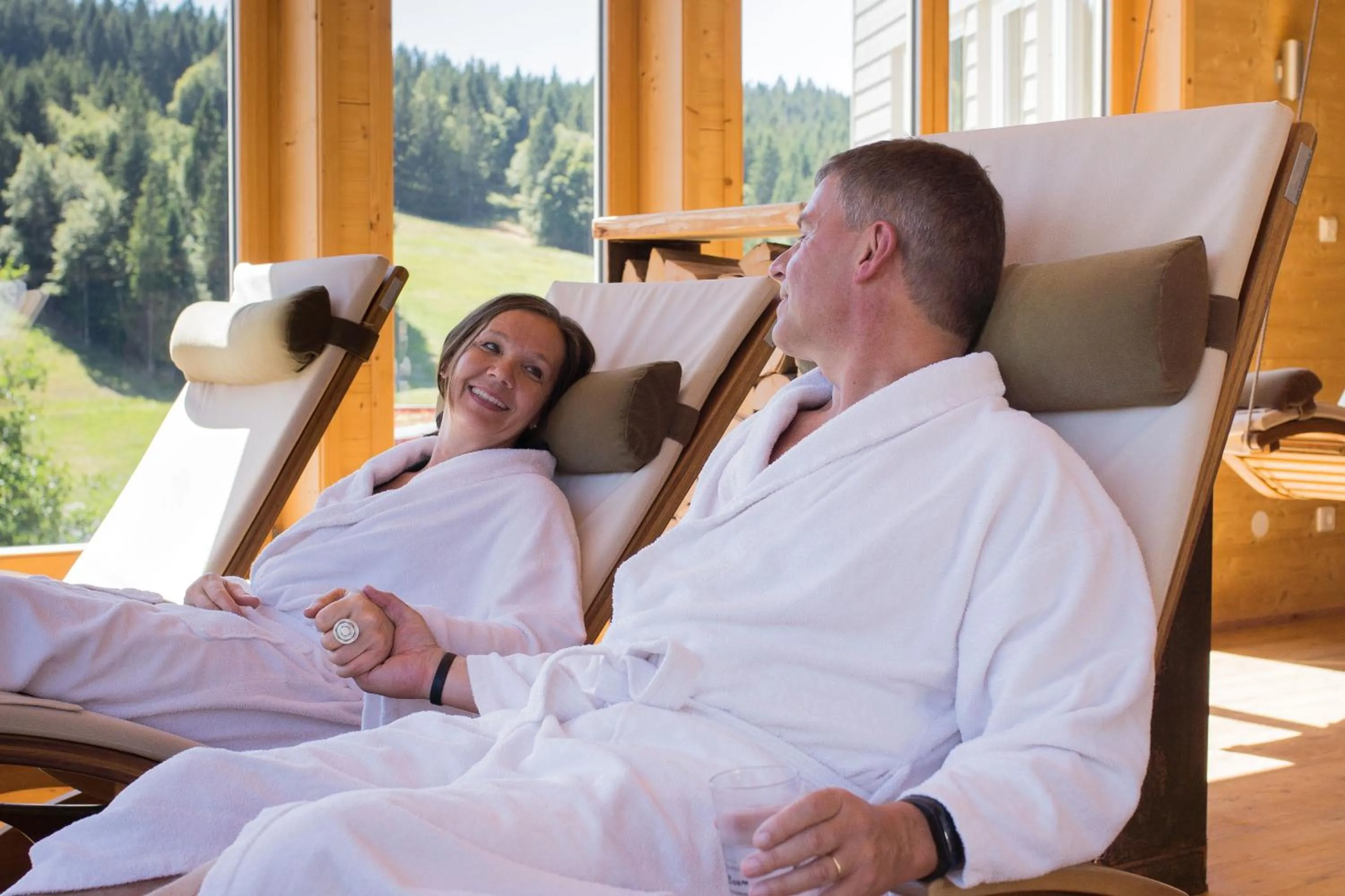 Spa and wellness centre/facilities in Das Waldhotel - Genuss & Wellness am Notschreipass