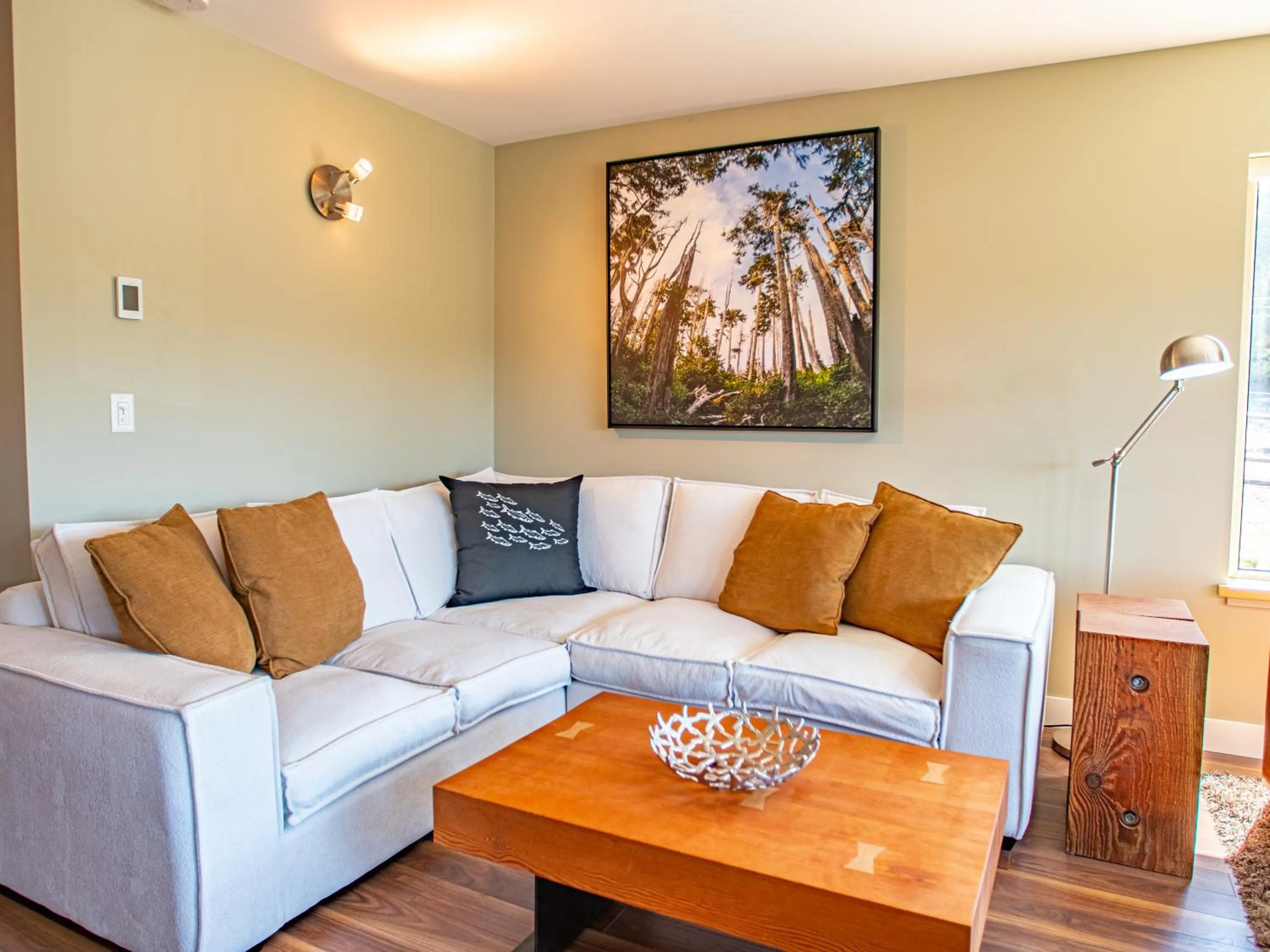 Seating area in The Moorage