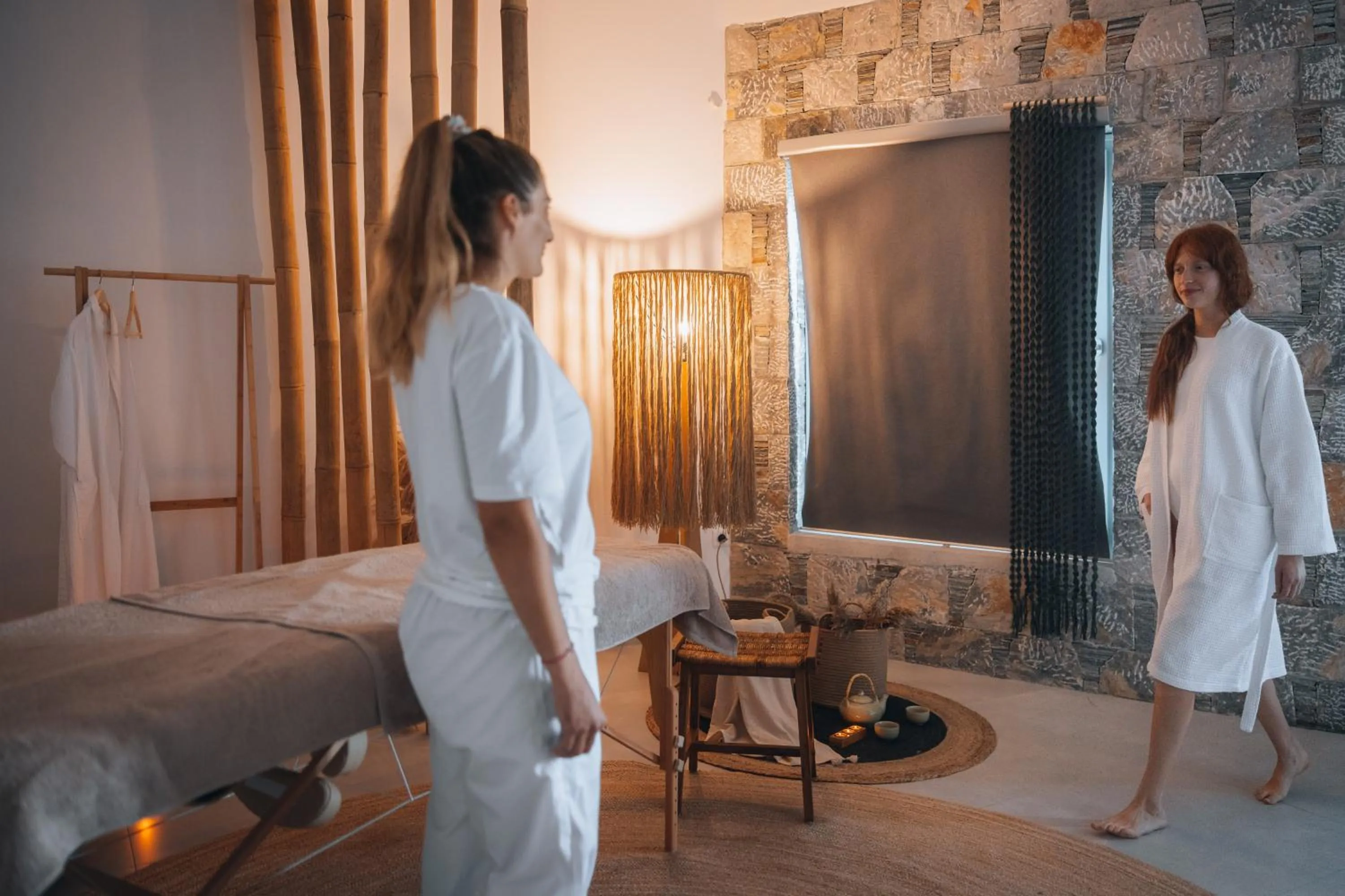 People, Bed in Infinity Blue Suites & Spa