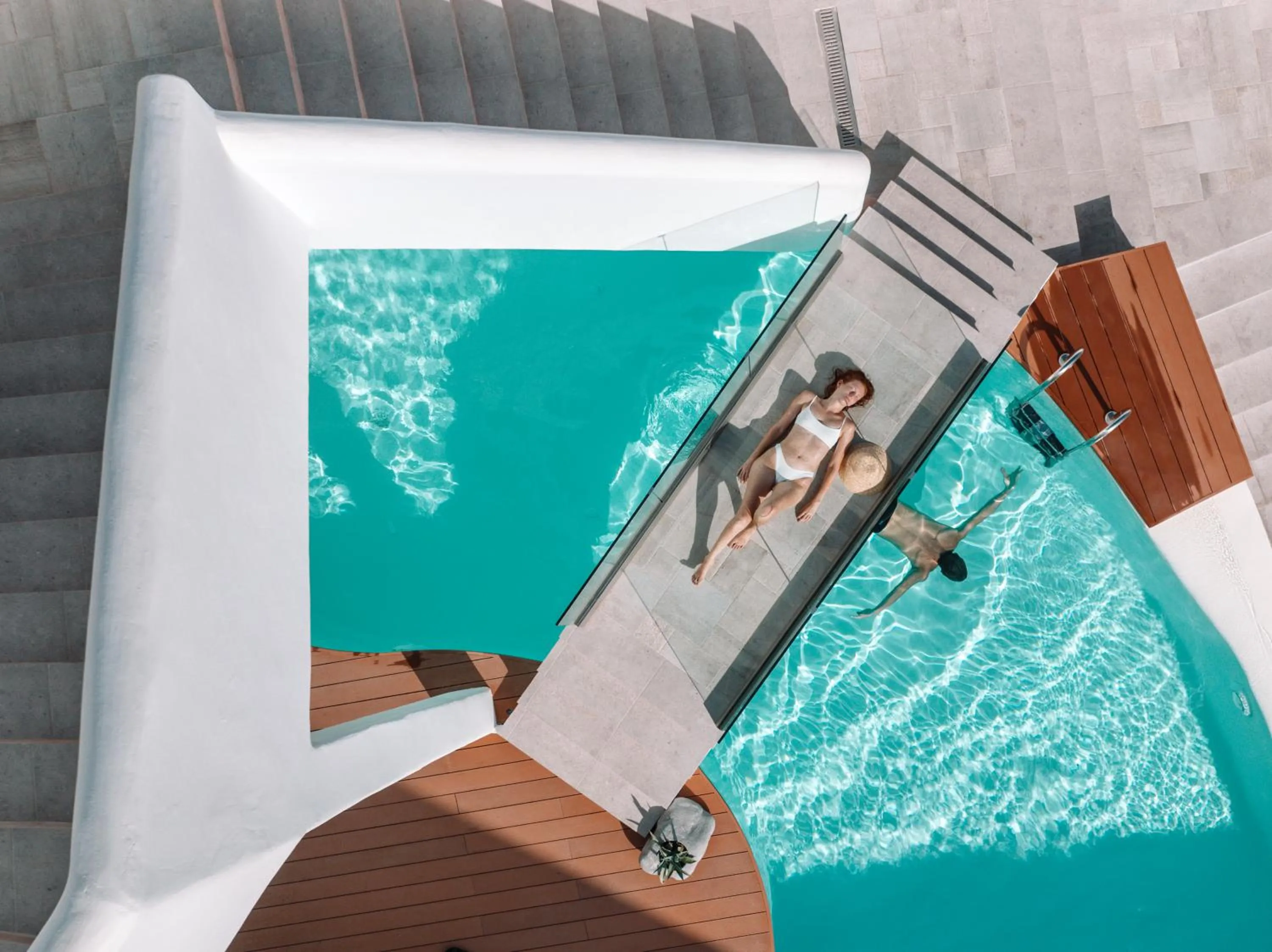 Swimming pool in Infinity Blue Suites & Spa