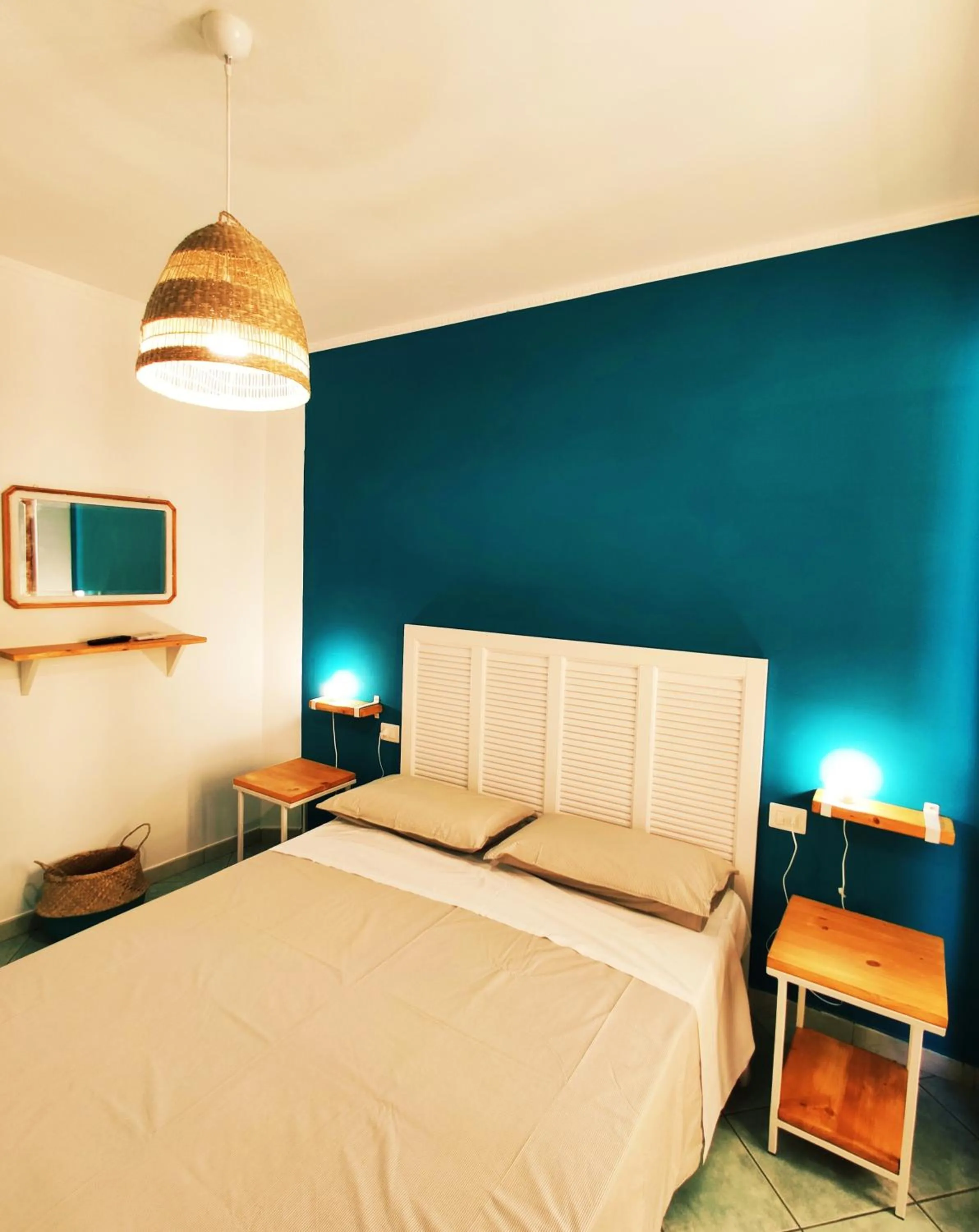 Decorative detail, Bed in B&B Mediterranea