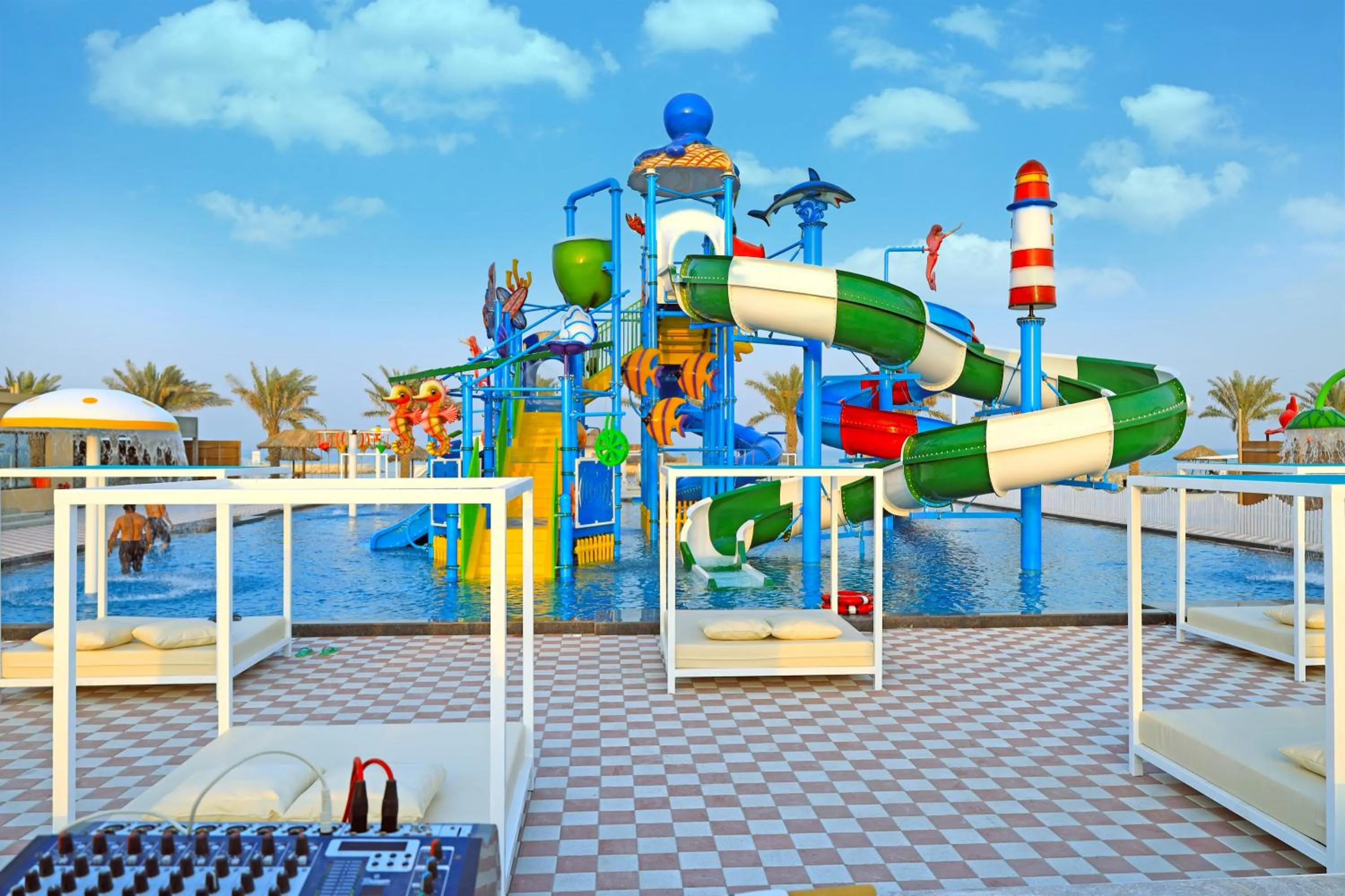 Aqua park in Jaw Resort & Spa