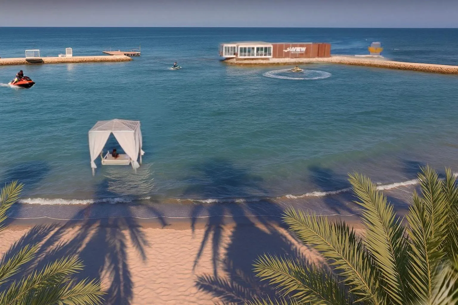 Beach in Jaw Resort & Spa