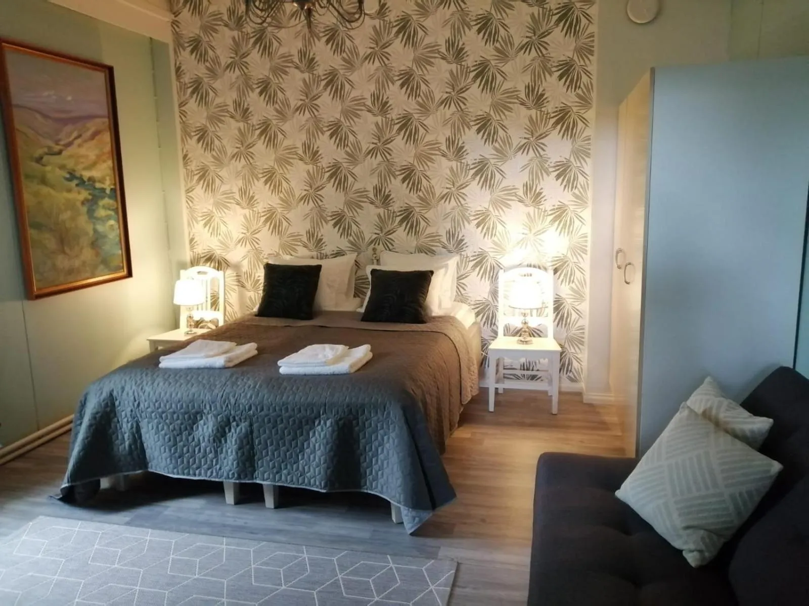 Photo of the whole room, Bed in Kartanomajoitus Sofia & Angelique