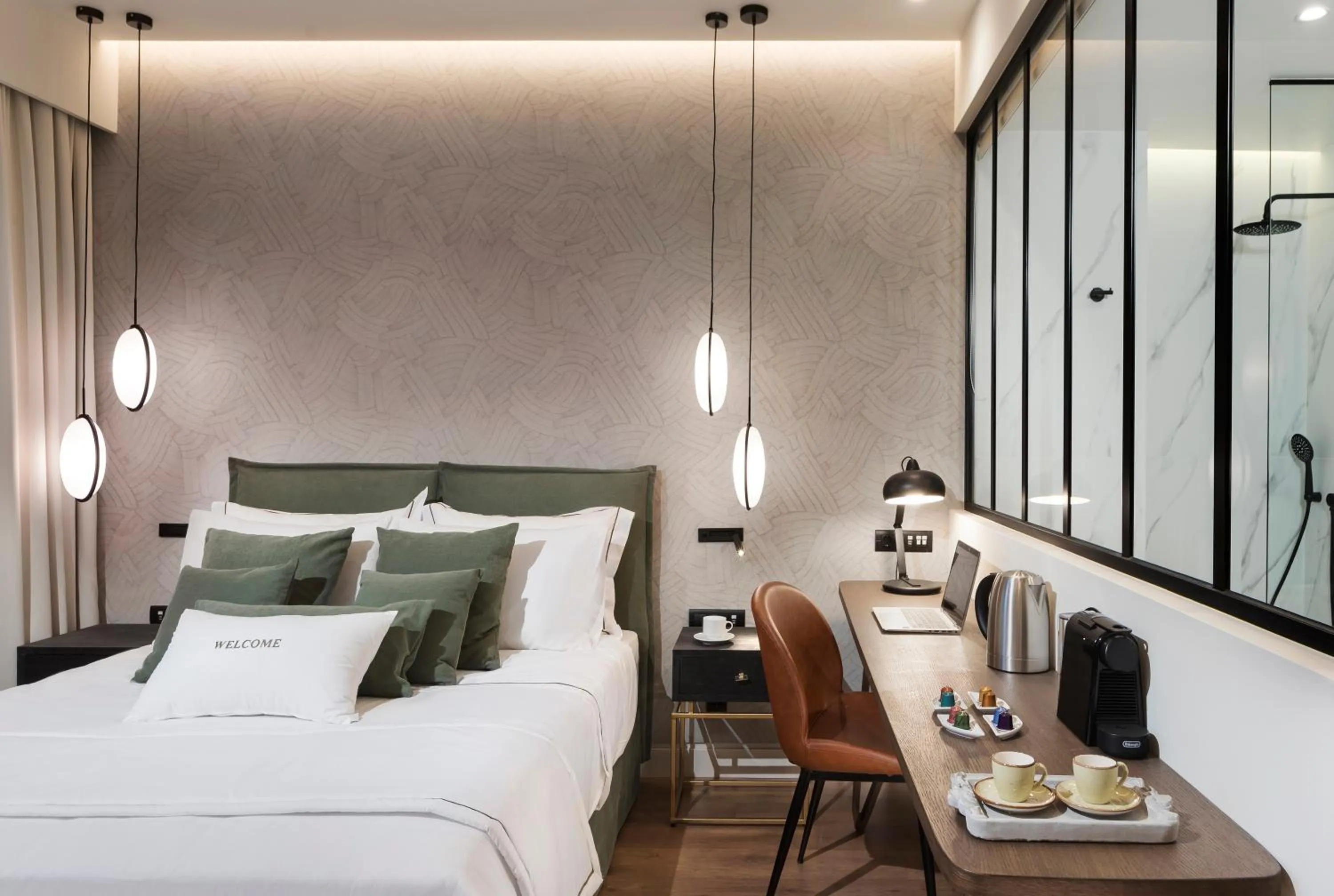 Bed in The Residence Christokopidou Hotel & Spa