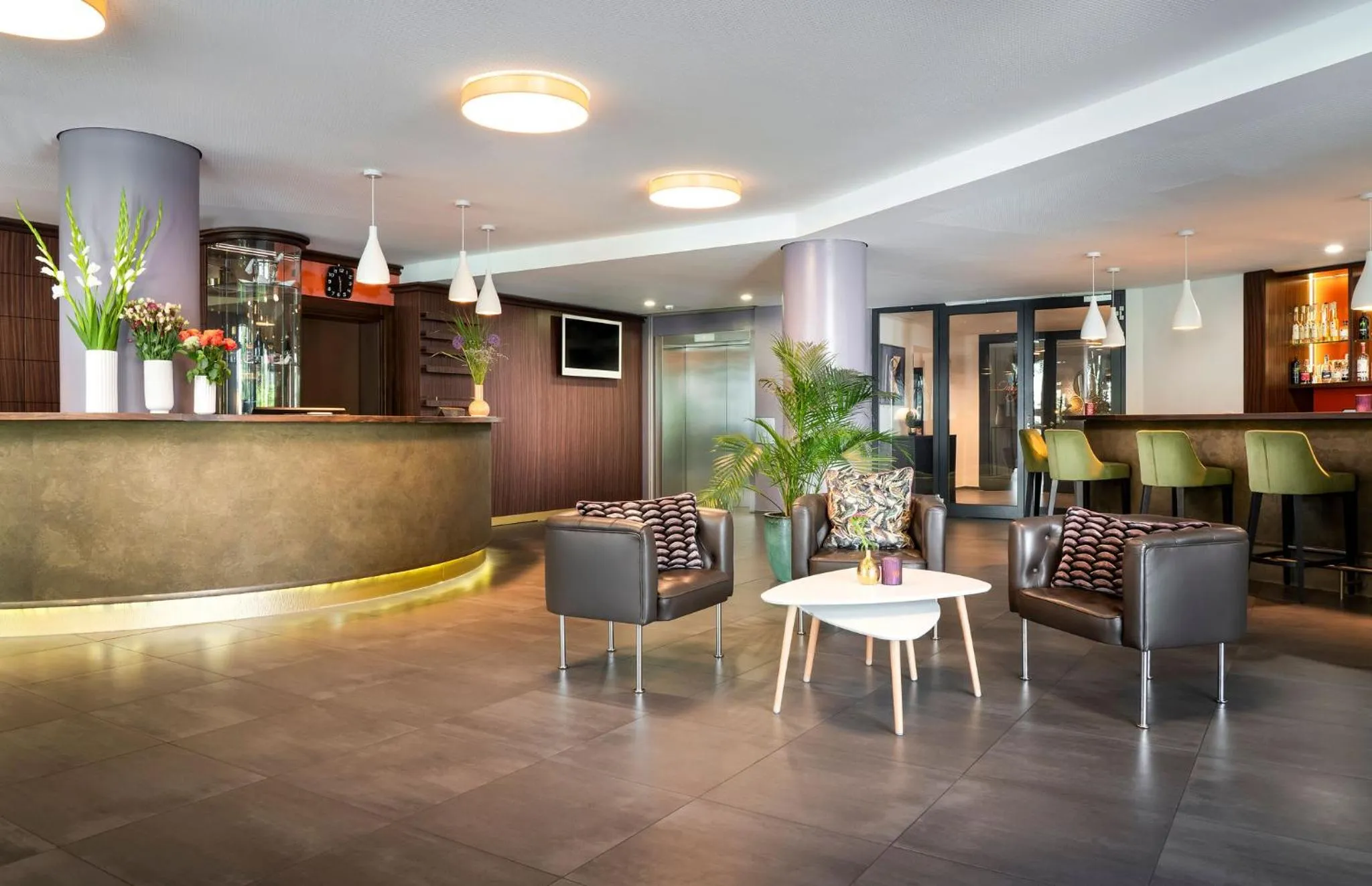 Lobby or reception in Stadthotel am Römerturm