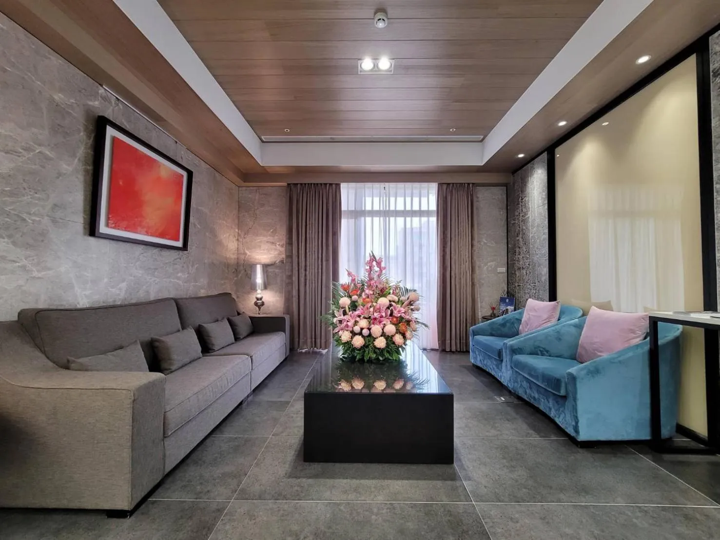 Seating area in 金金禮寓Solis hotel