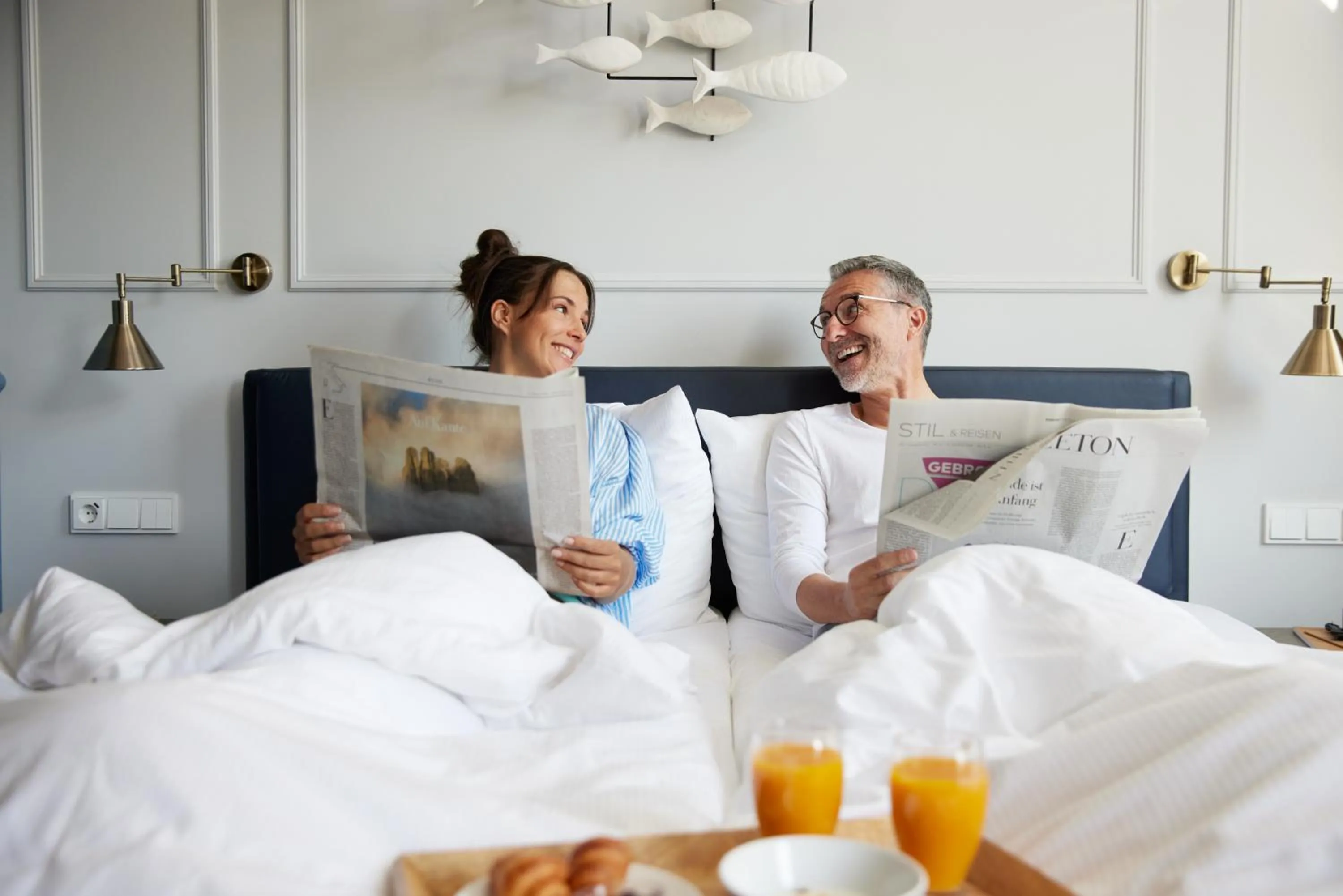 Photo of the whole room, Bed in SEETELHOTEL Pommerscher Hof das Wellnesshotel im Herzen der Kaiserbäder mit direktem Zugang zur Wellnessoase Shehrazade