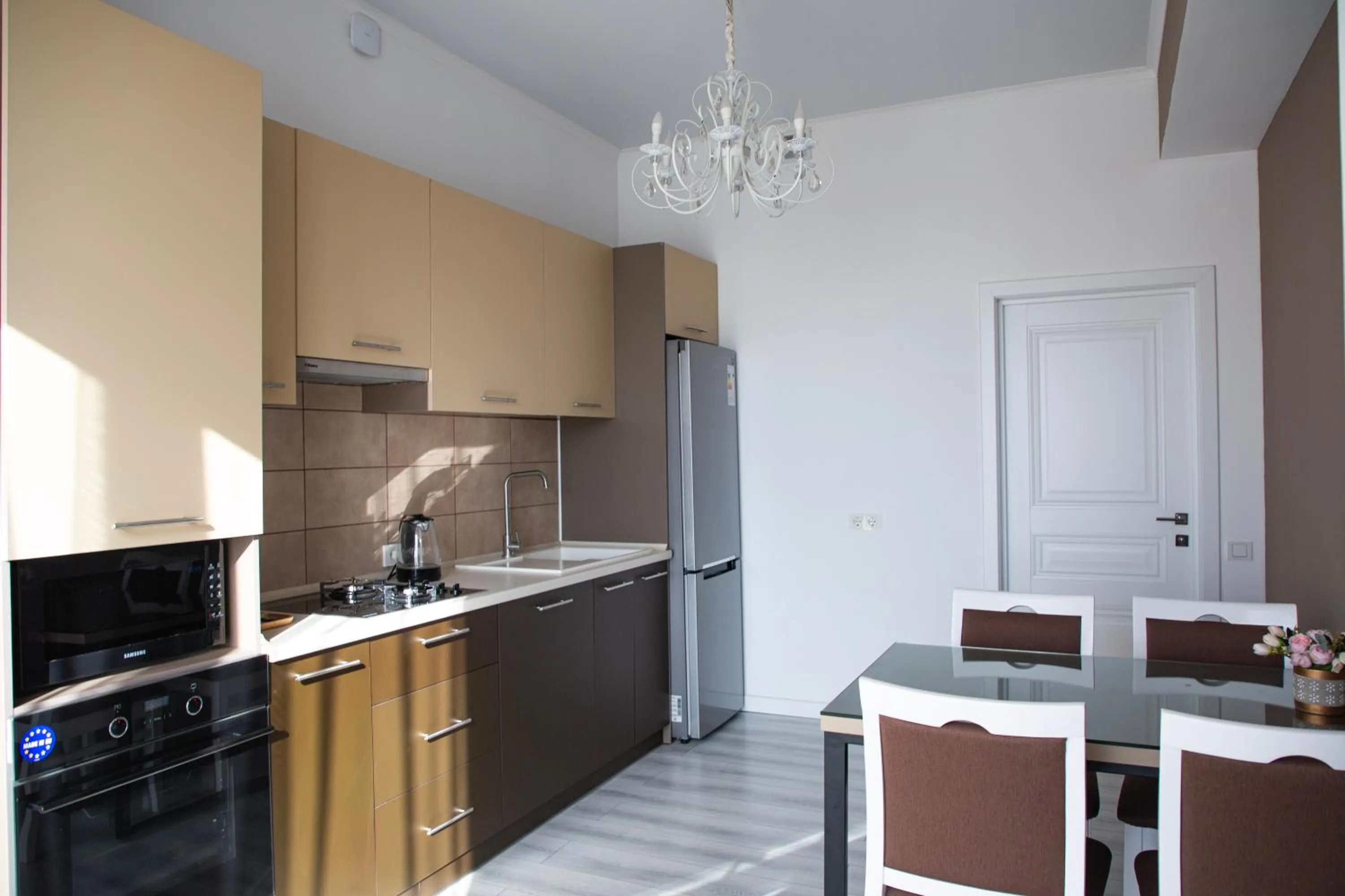 Kitchen or kitchenette in Casablanca Apart Hotel