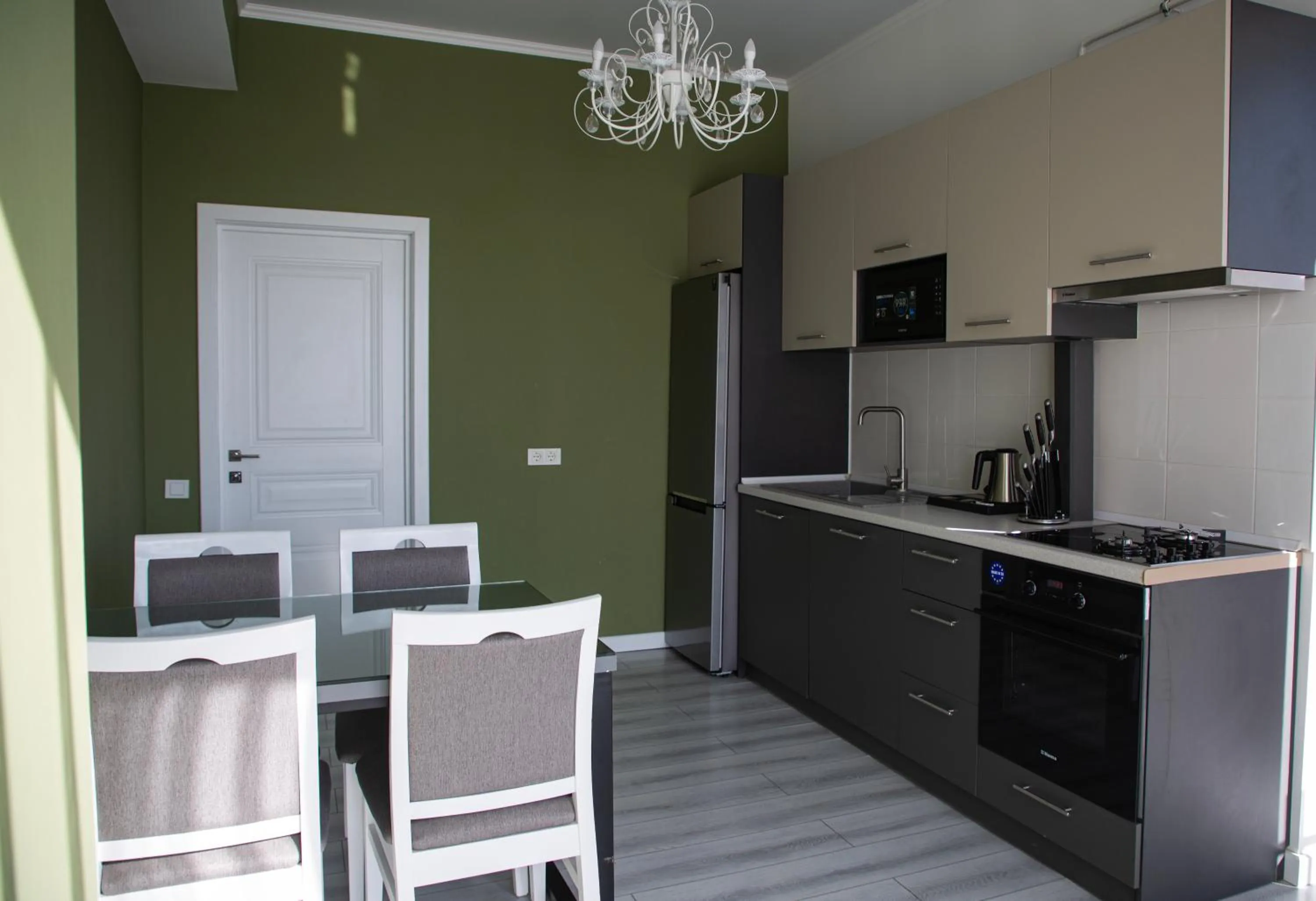 Kitchen or kitchenette in Casablanca Apart Hotel