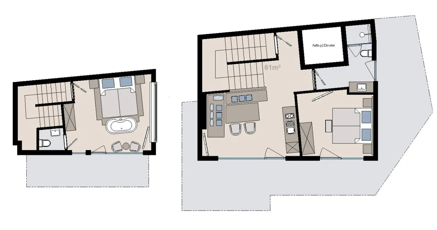 Photo of the whole room in Hotel Alpina