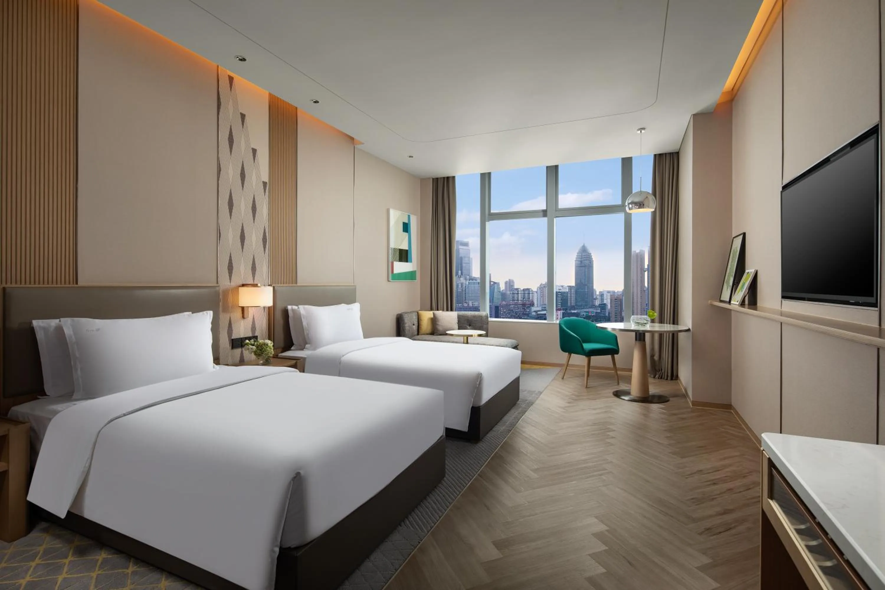 Photo of the whole room, Bed in Holiday Inn Wuxi Central Station by IHG