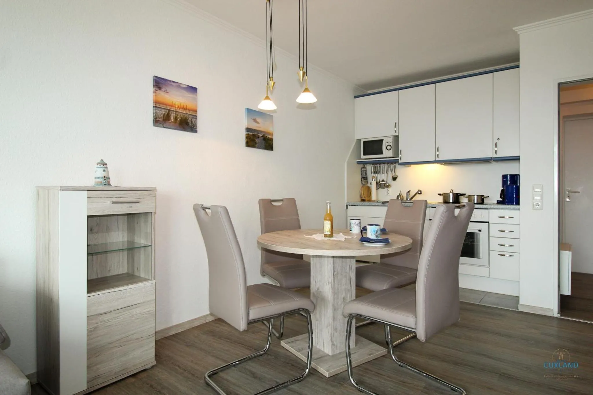 Living room in Urlaub mit spektakulärer Aussicht auf das Wattenmeer