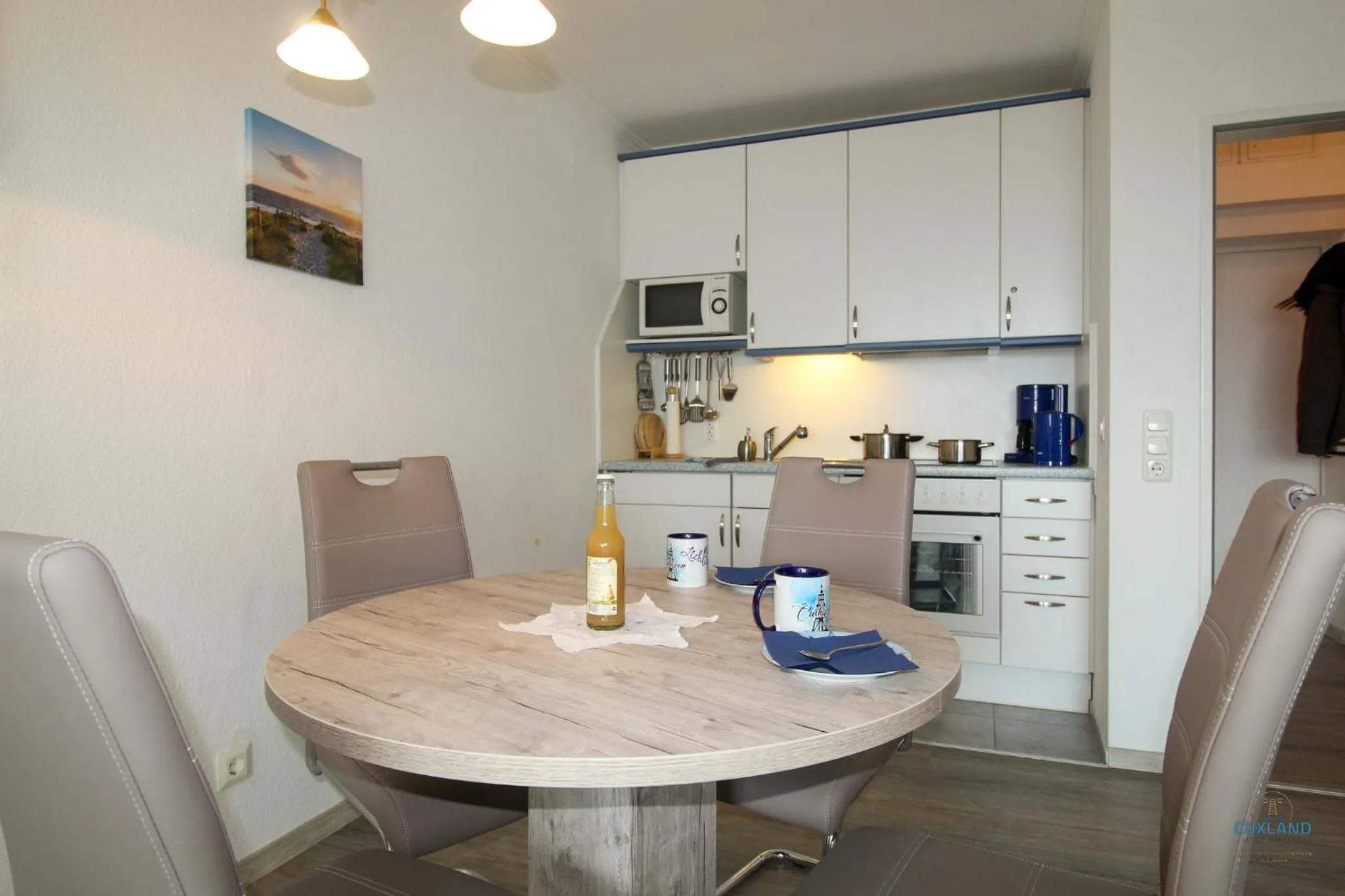Living room in Urlaub mit spektakulärer Aussicht auf das Wattenmeer