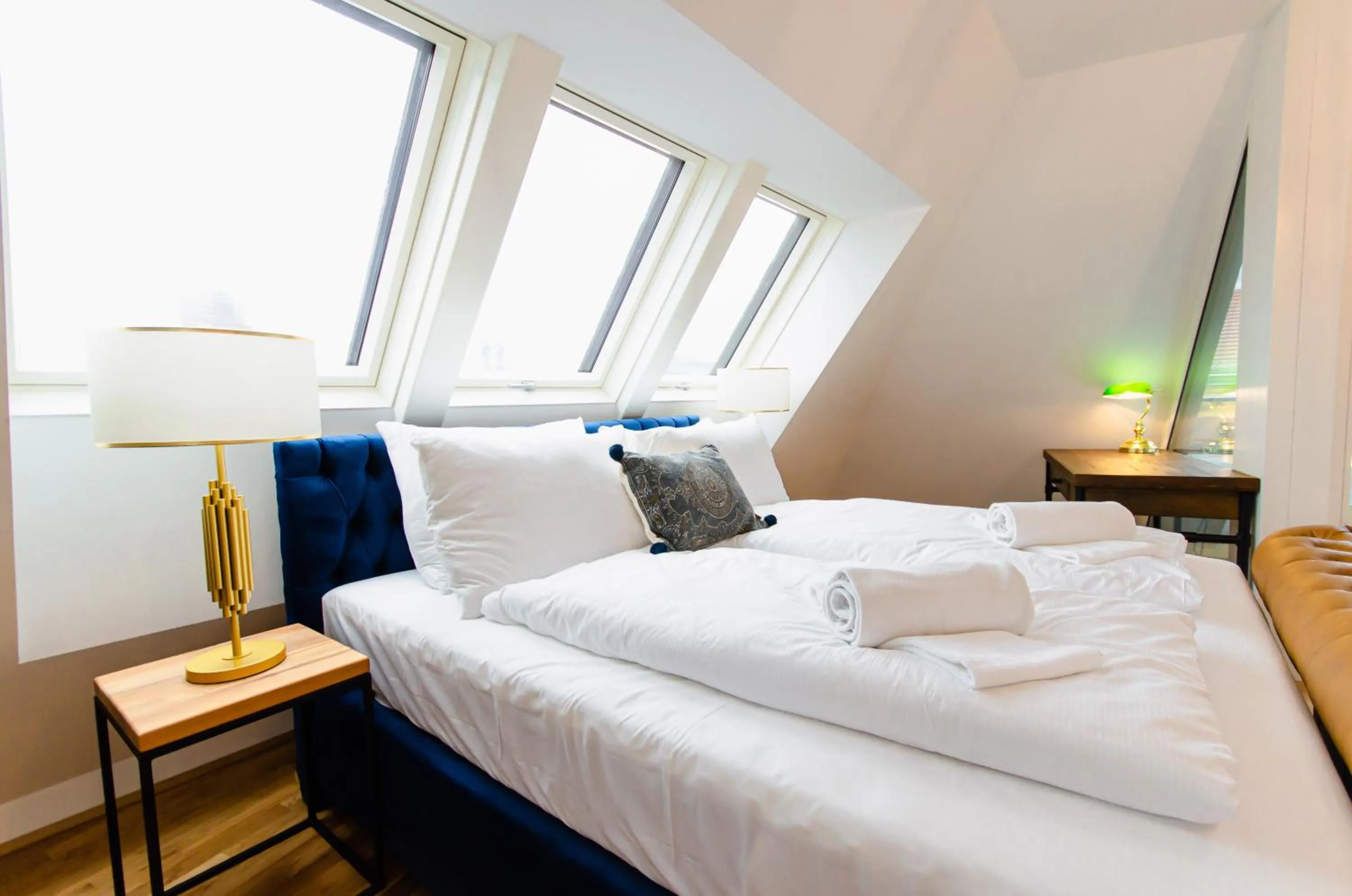 Bed in Grand Quarters City Residence