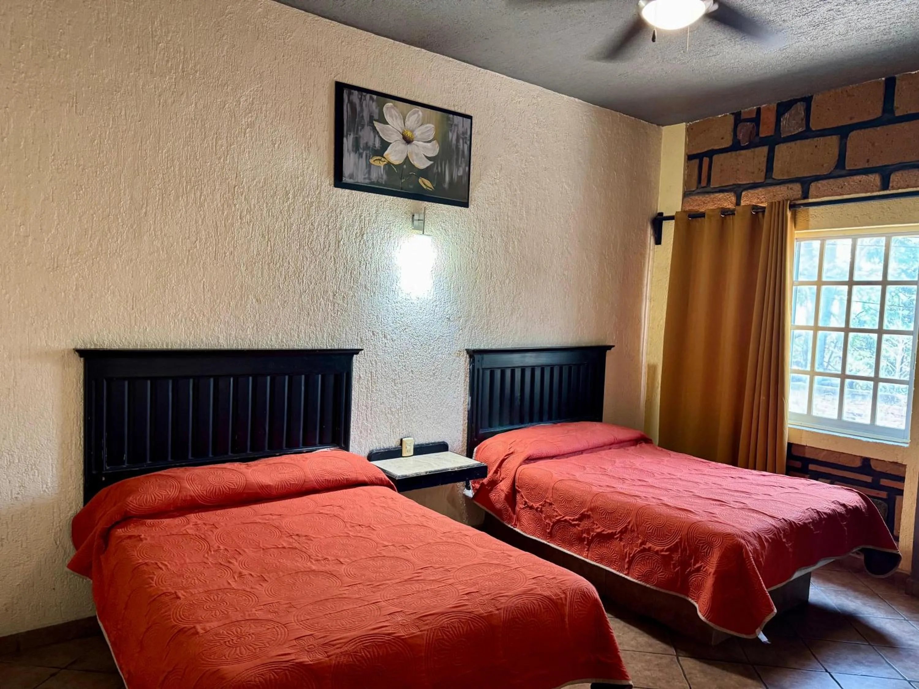 Bed in Hotel Cabañas Santa Cruz