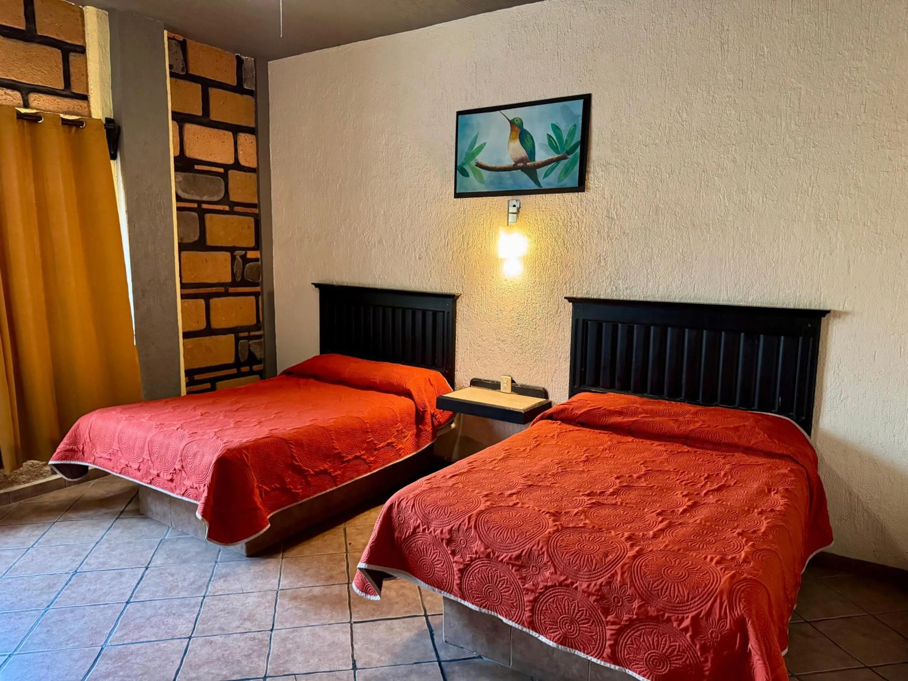 Bed in Hotel Cabañas Santa Cruz