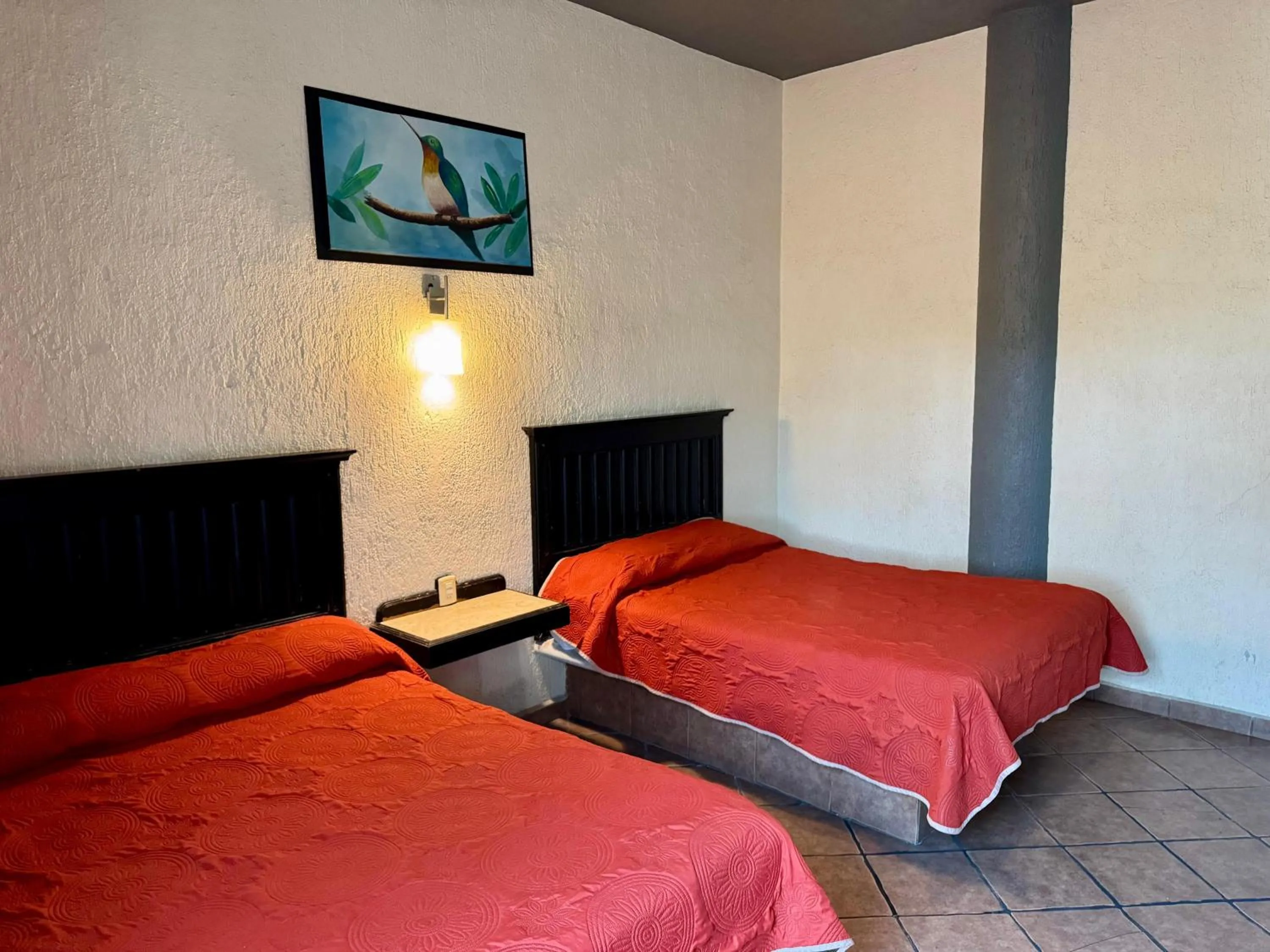 Bed in Hotel Cabañas Santa Cruz