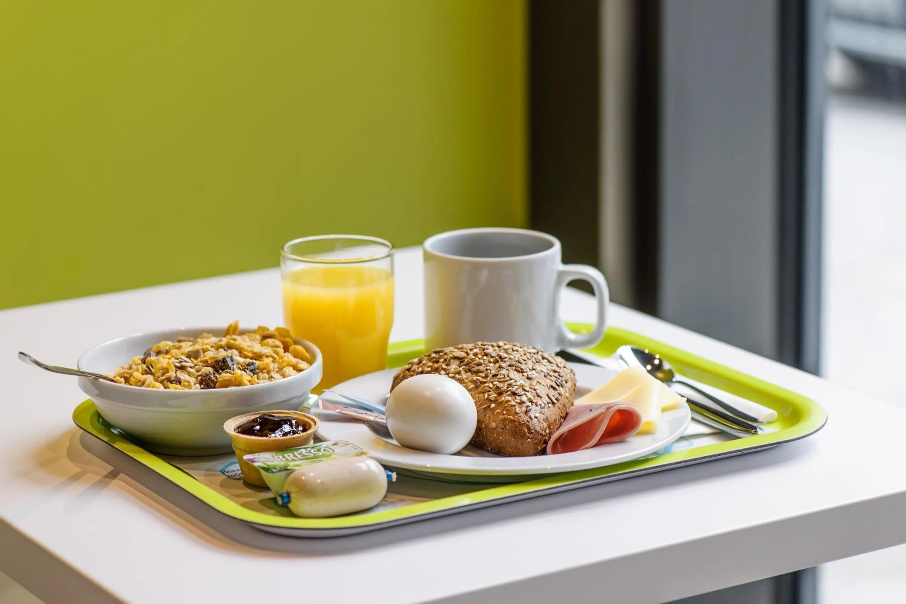 Continental breakfast in Ibis Budget Salzburg Airport - Self-Check-In