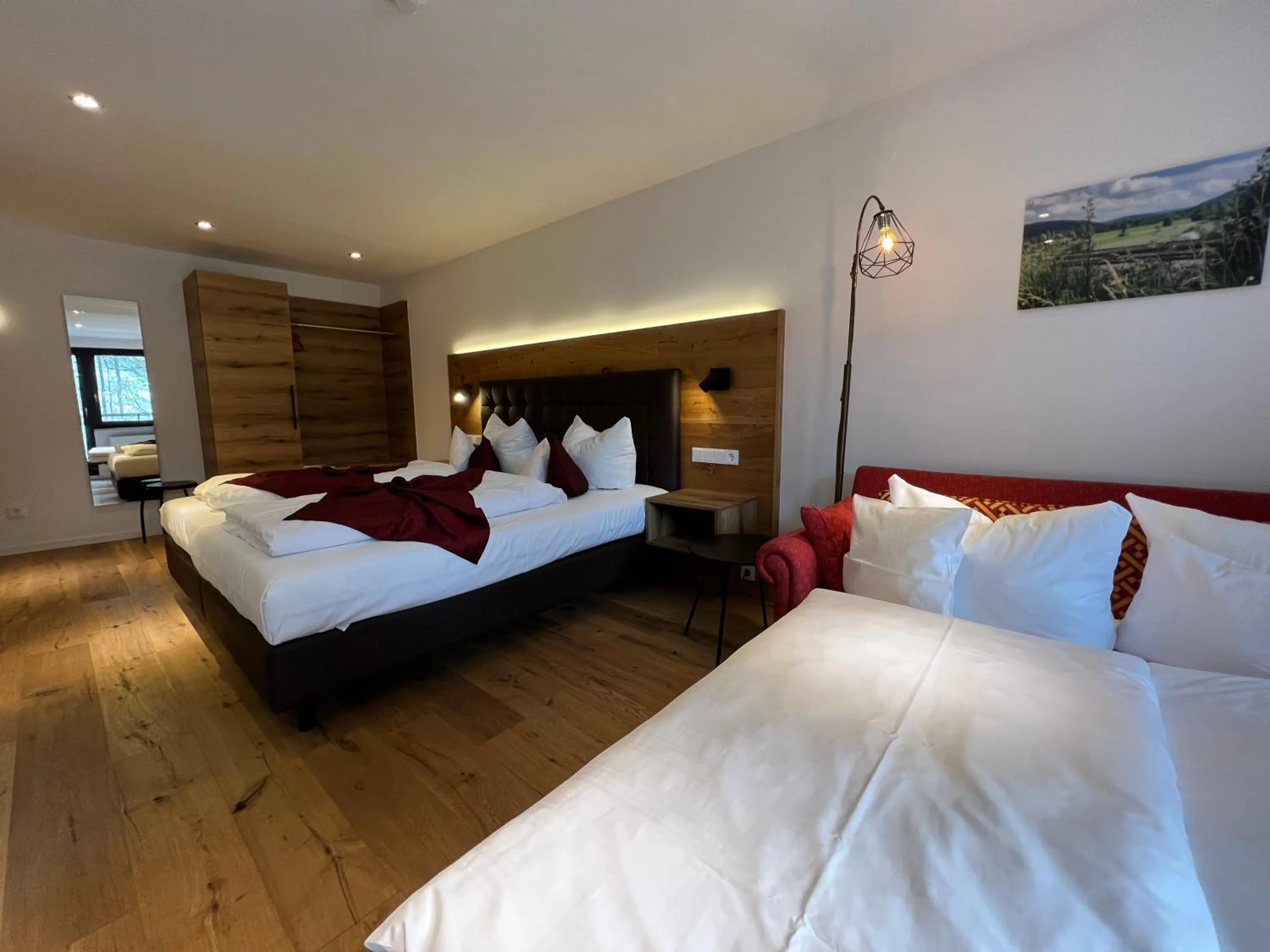Photo of the whole room, Bed in Hotel Kainsbacher Mühle