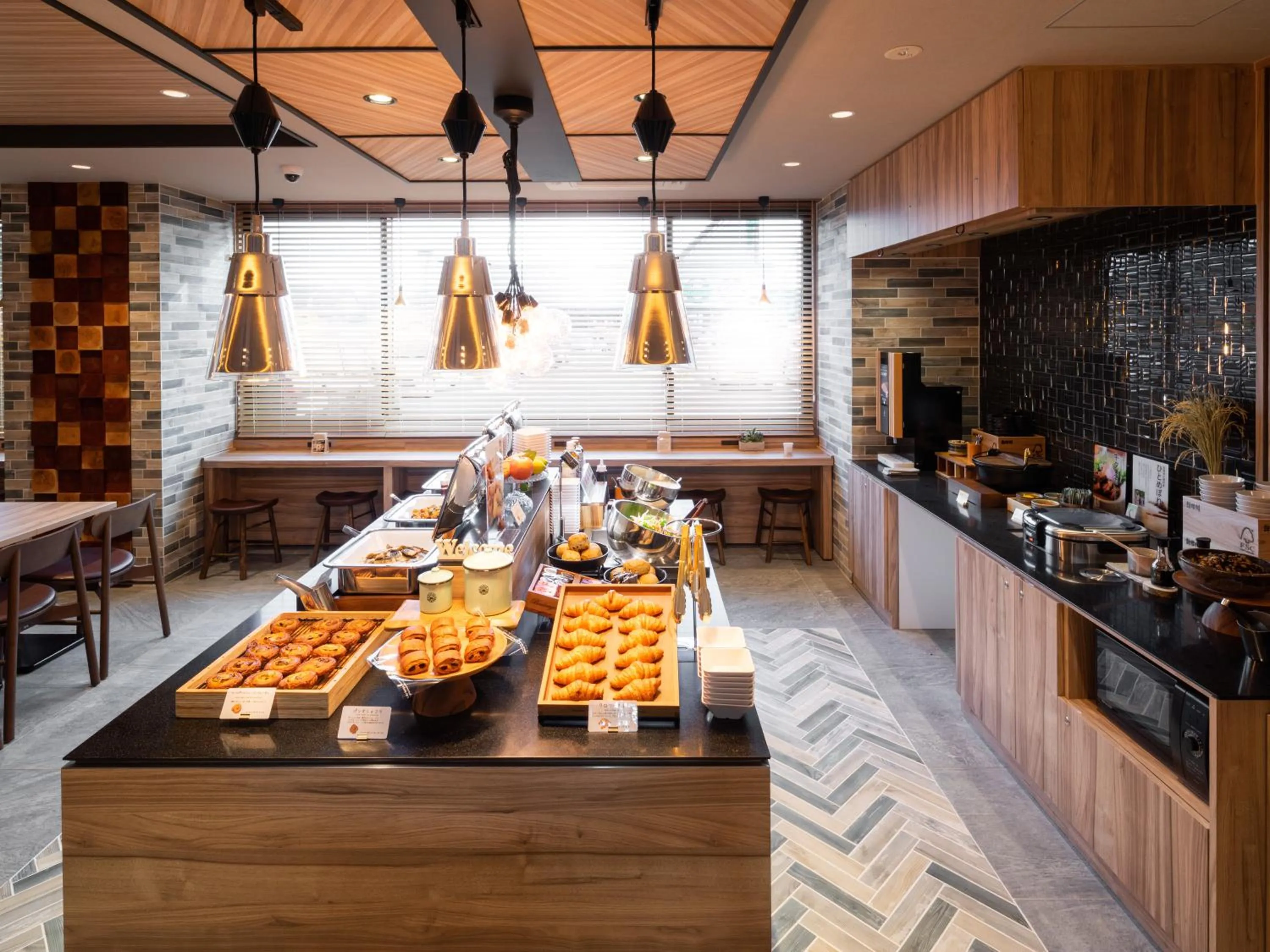 Buffet breakfast in Super Hotel Sendai Airport Inter