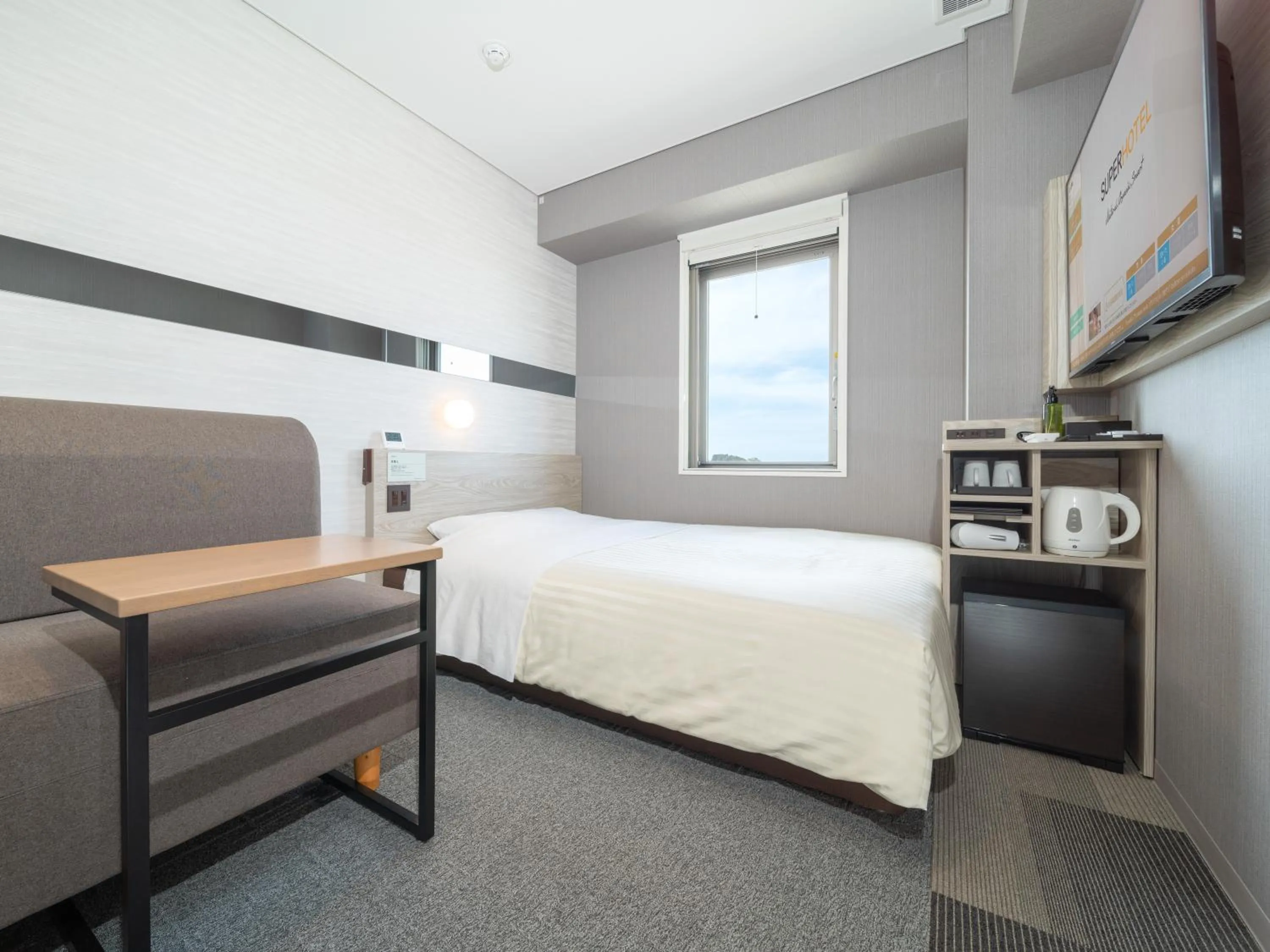 Photo of the whole room, Bed in Super Hotel Sendai Airport Inter