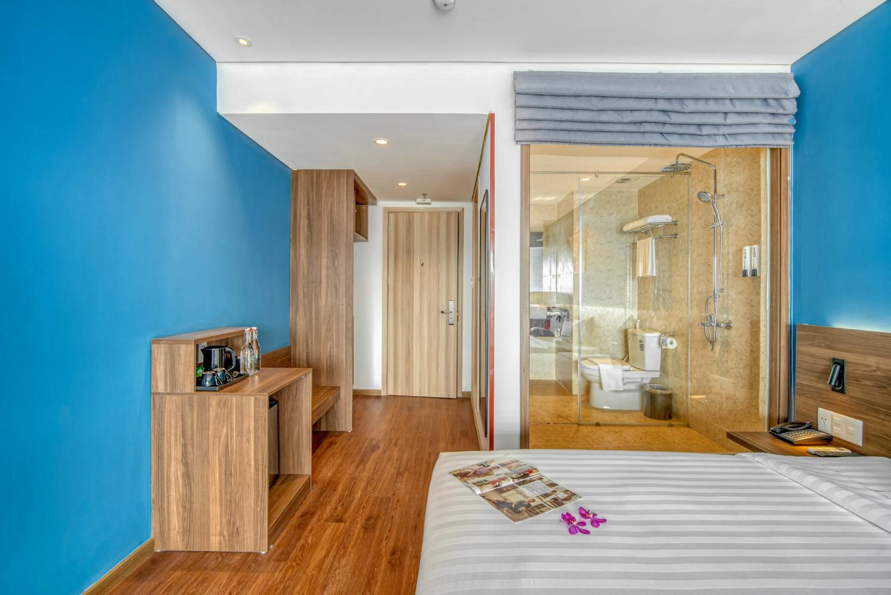 Shower, Bed in TK Nha Trang Hotel