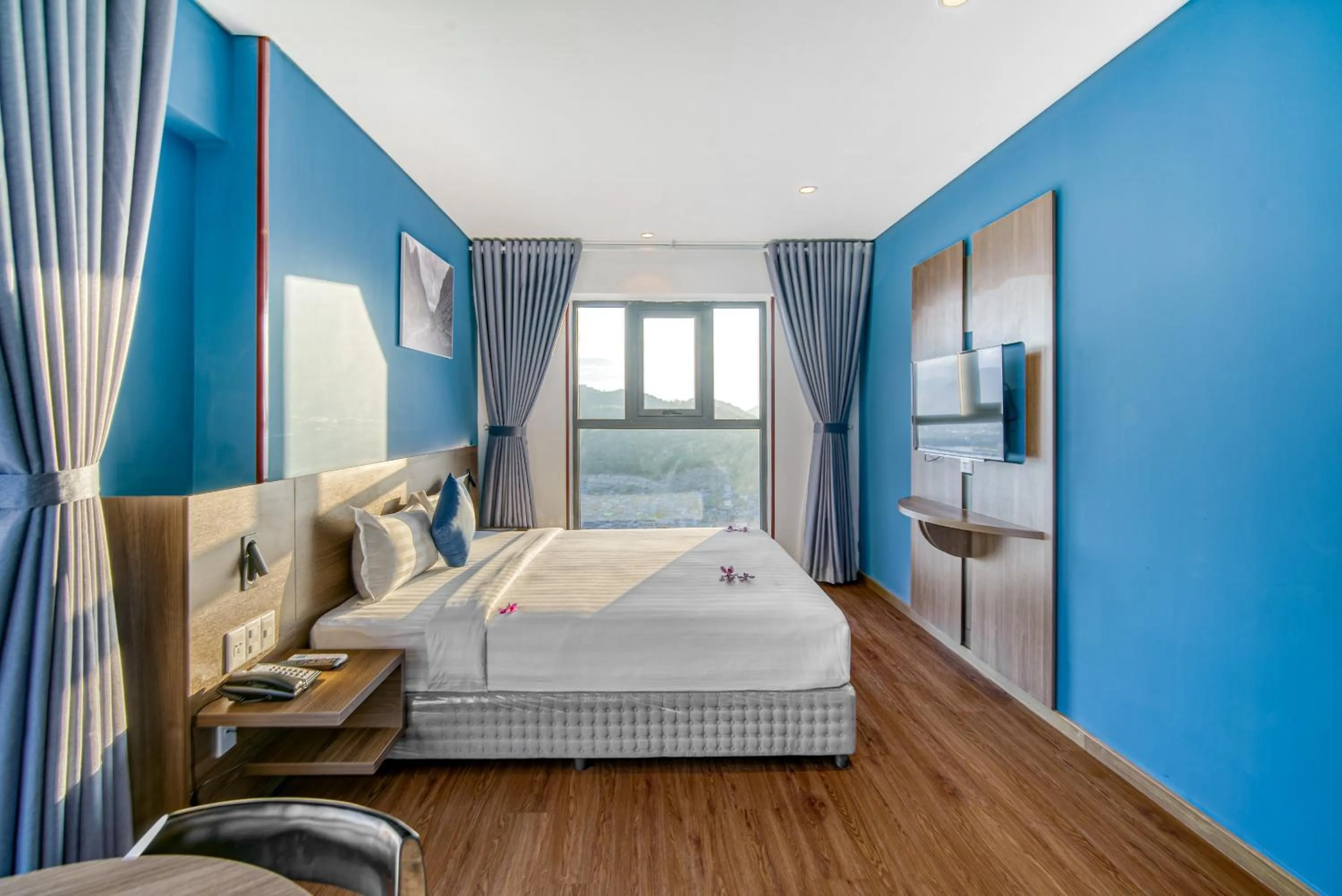 Bed in TK Nha Trang Hotel