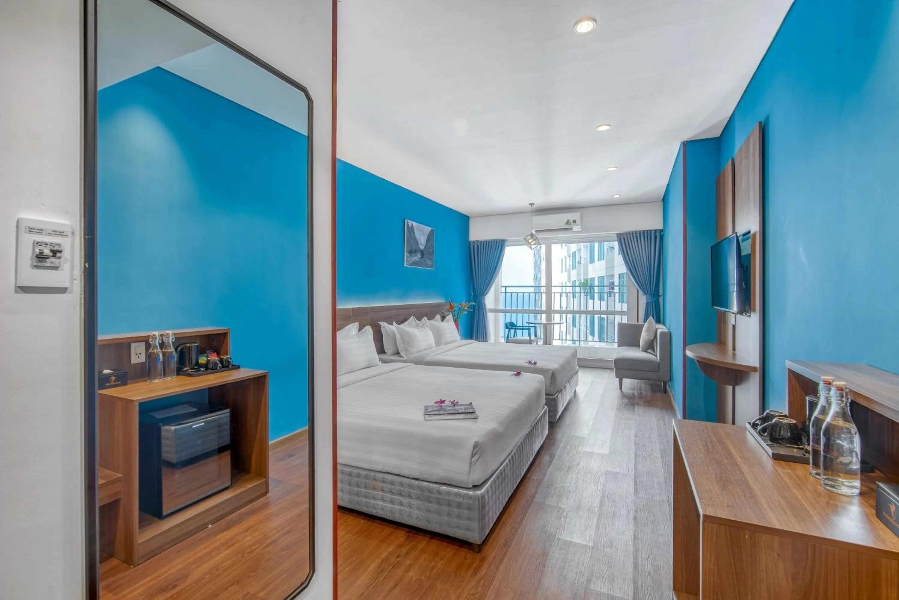 Photo of the whole room, Bed in TK Nha Trang Hotel