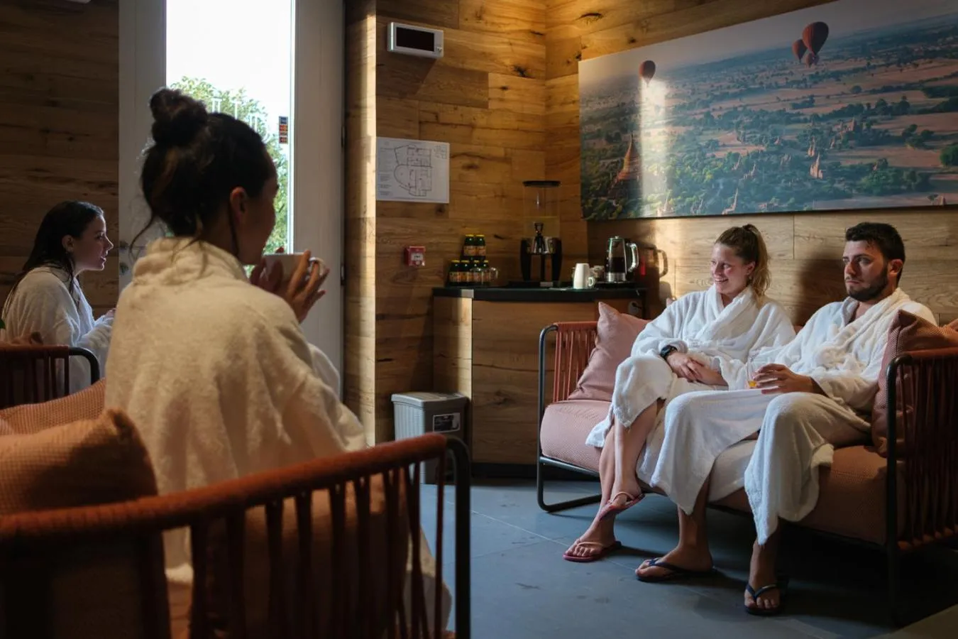 Sauna in Lake Hotel La Pieve