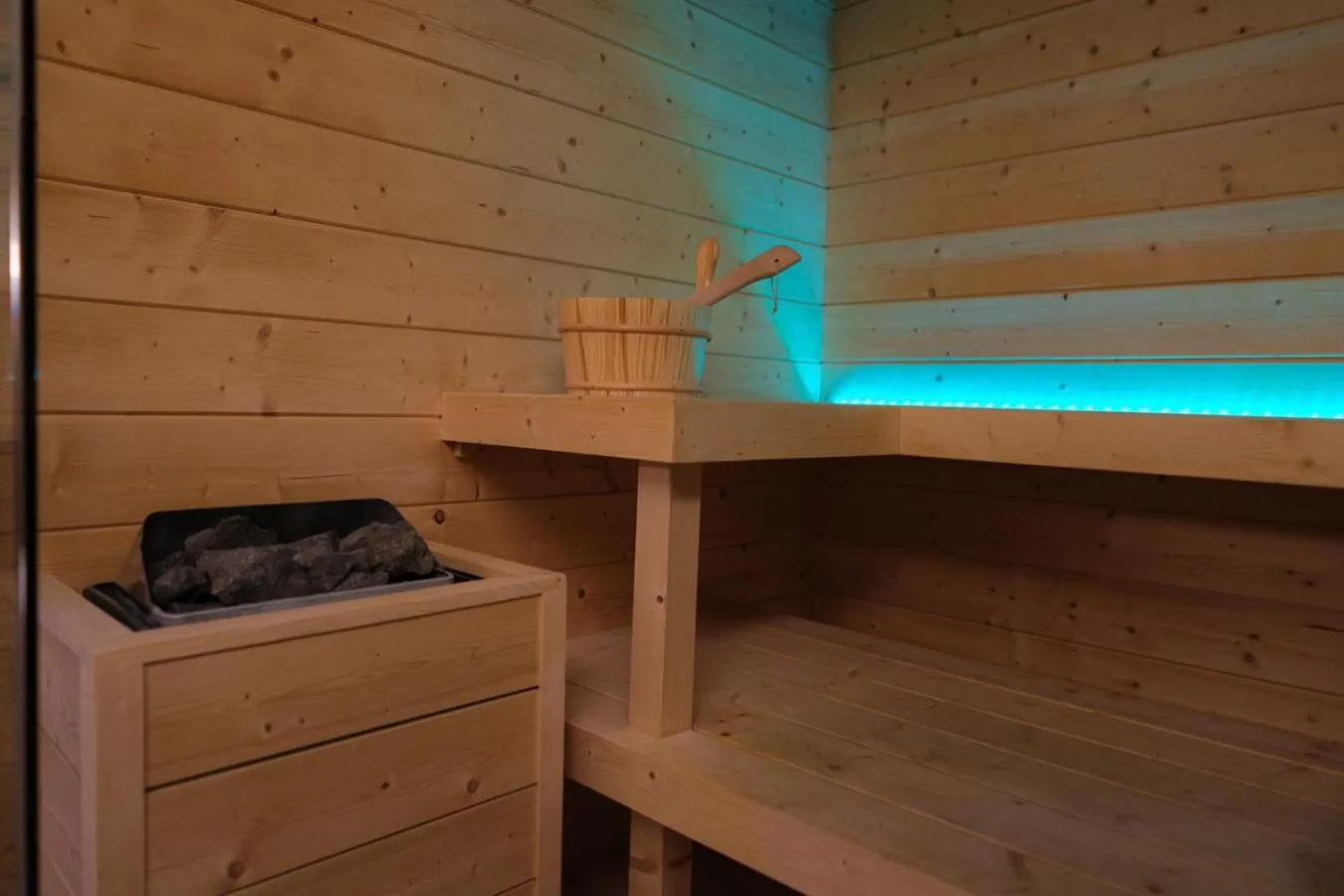 Sauna in Lake Hotel La Pieve