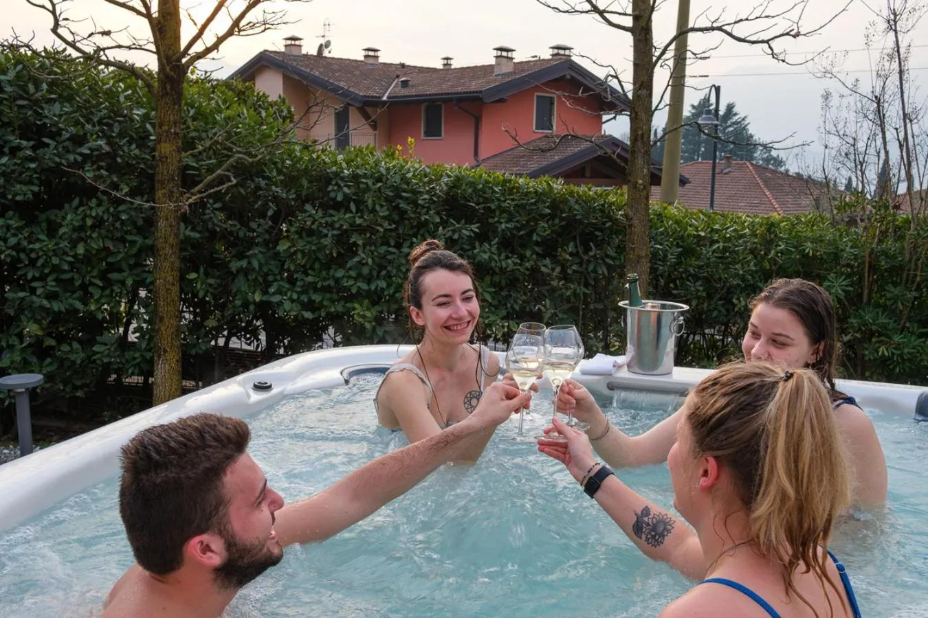 Sauna in Lake Hotel La Pieve