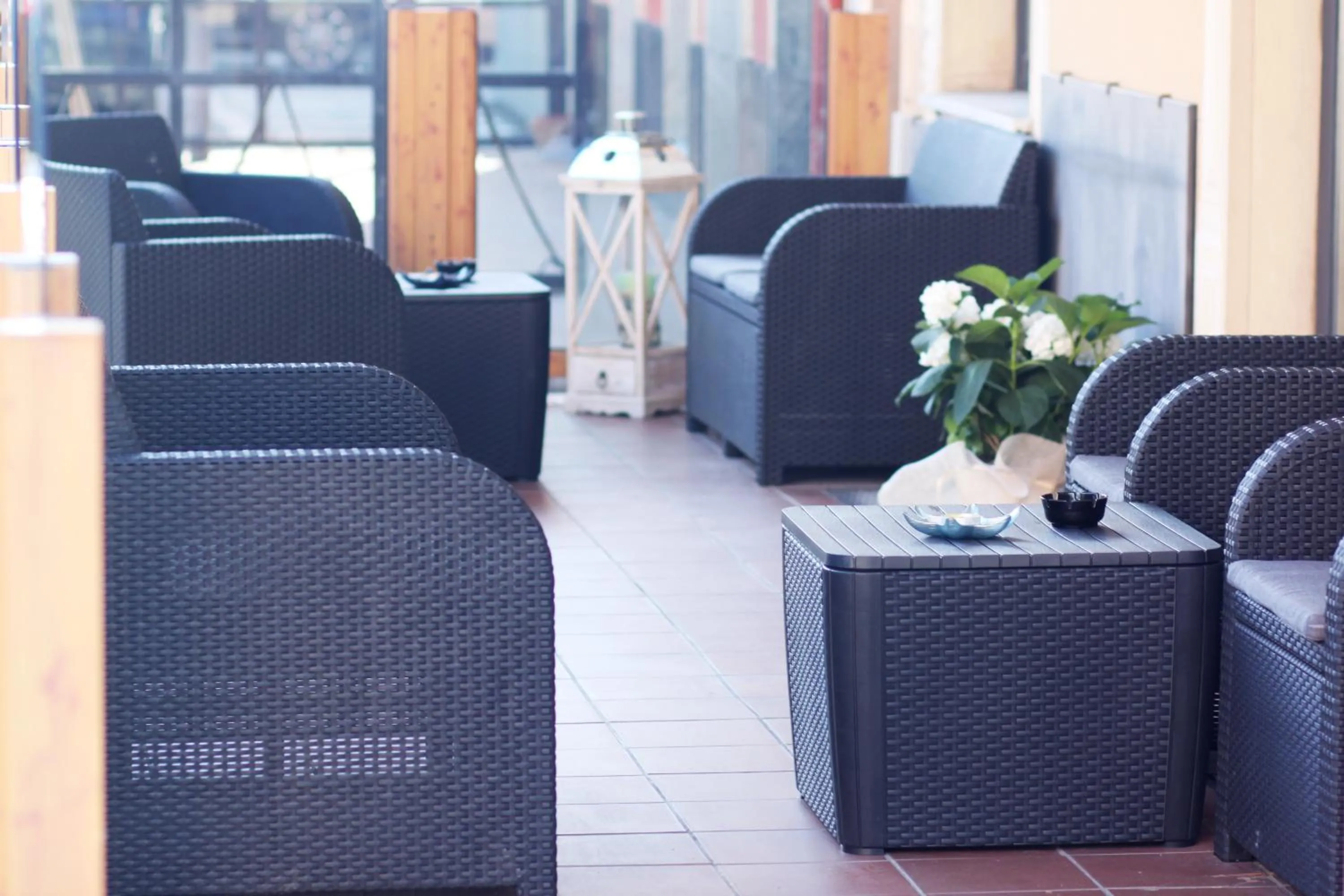 Patio in Hotel Aurora