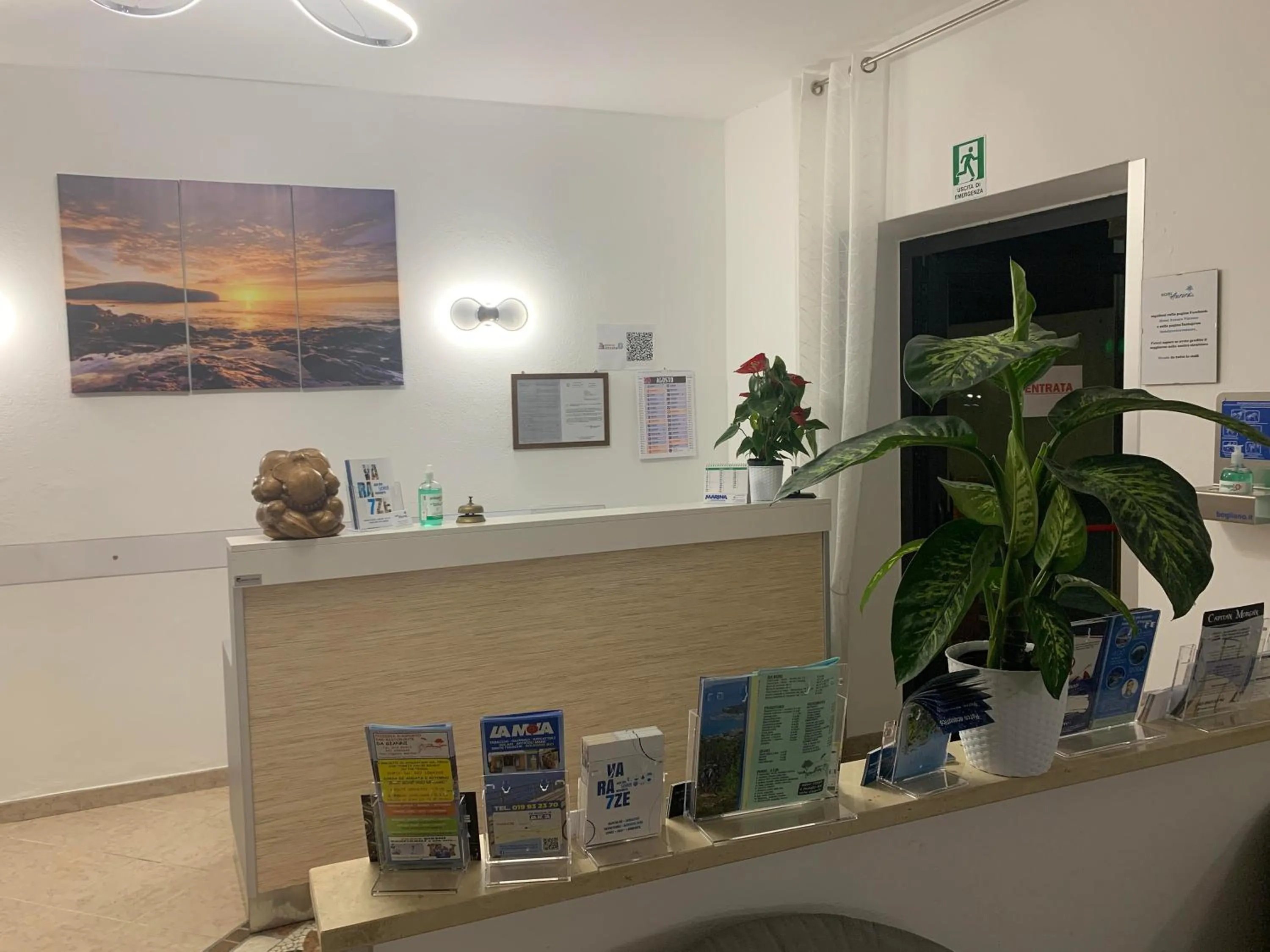 Lobby or reception in Hotel Aurora