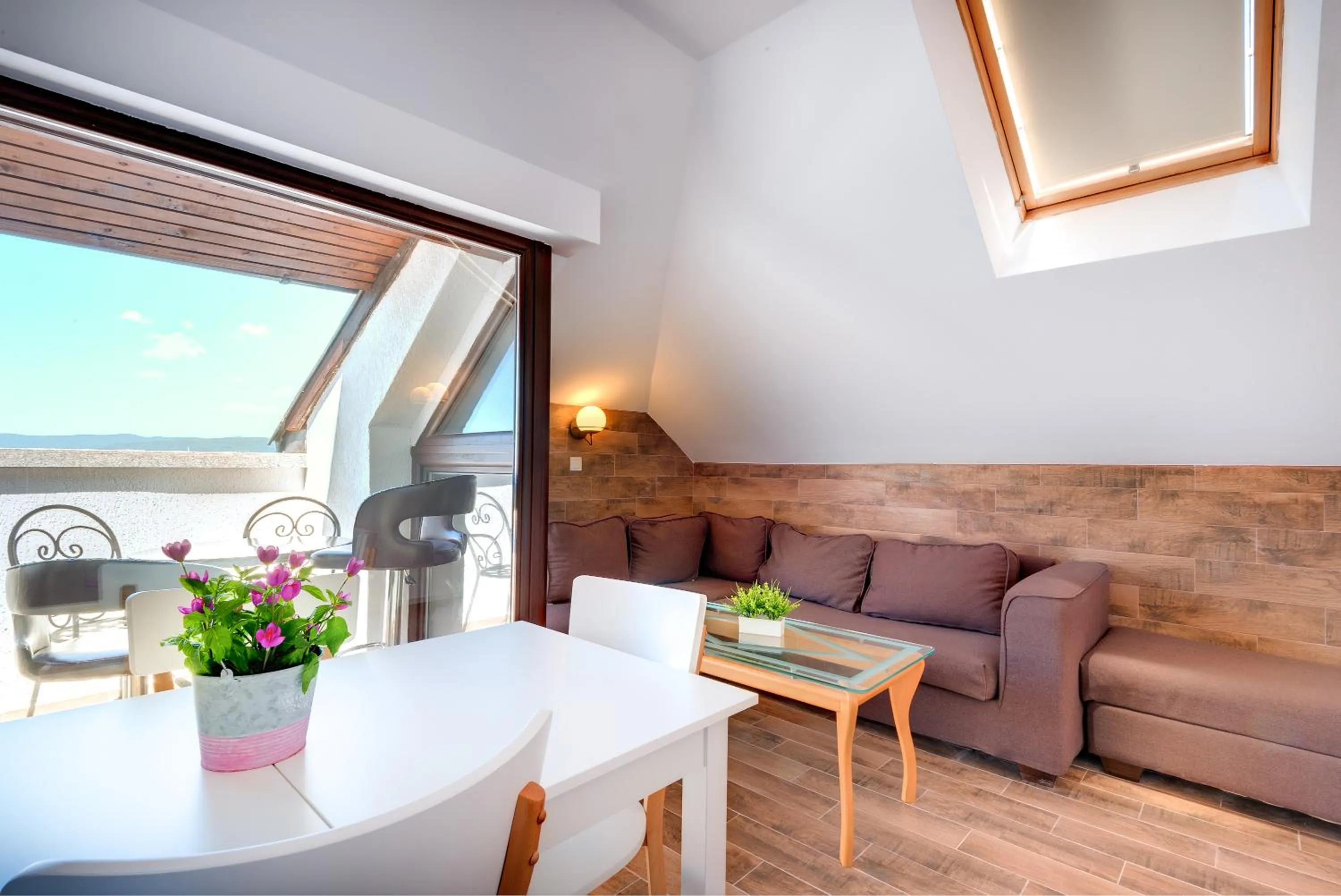 Living room in Panorama Blue Family Hotel and Free parking