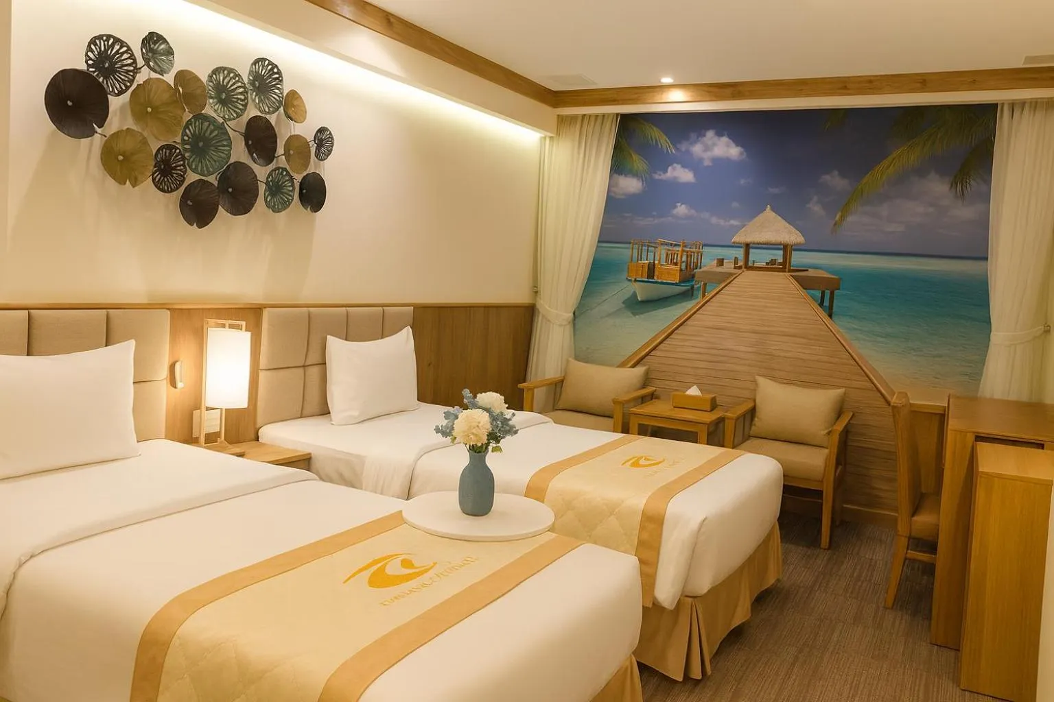 Bed in Tuong Vi Corner Hotel