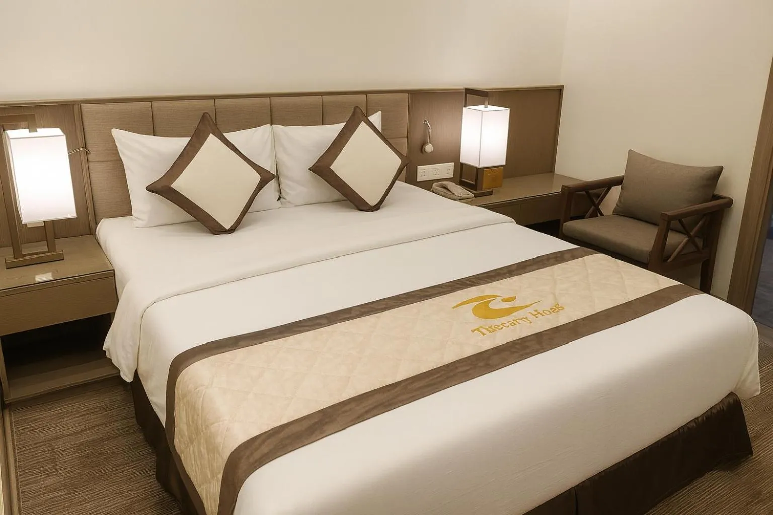 Bed in Tuong Vi Corner Hotel